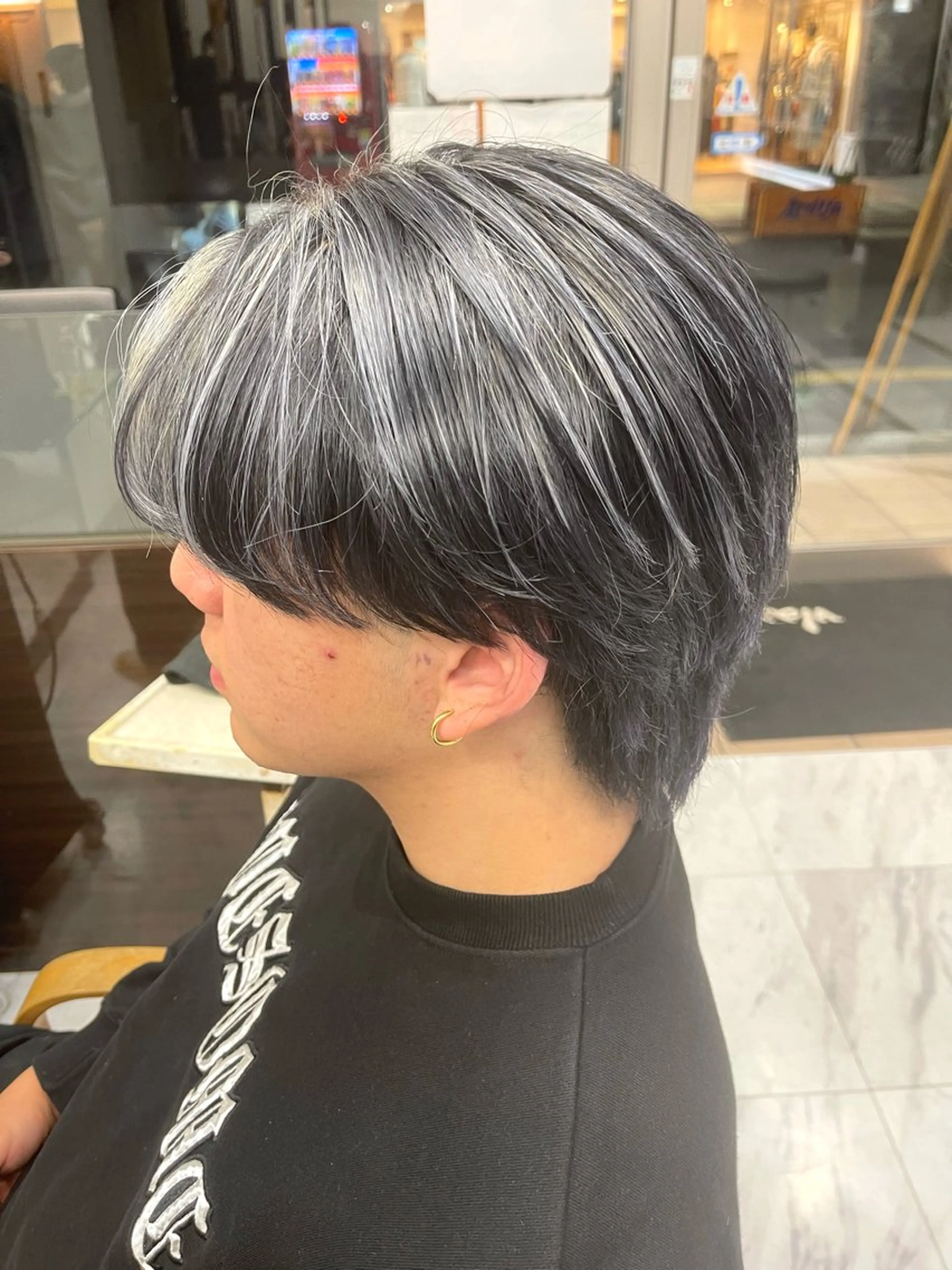 ショート カラー メンズ メンズハイライト ハイライトカラー ハイライト ヘアカラー トリートメント 🌻メンズカット 落合諒🌻のヘアスタイル