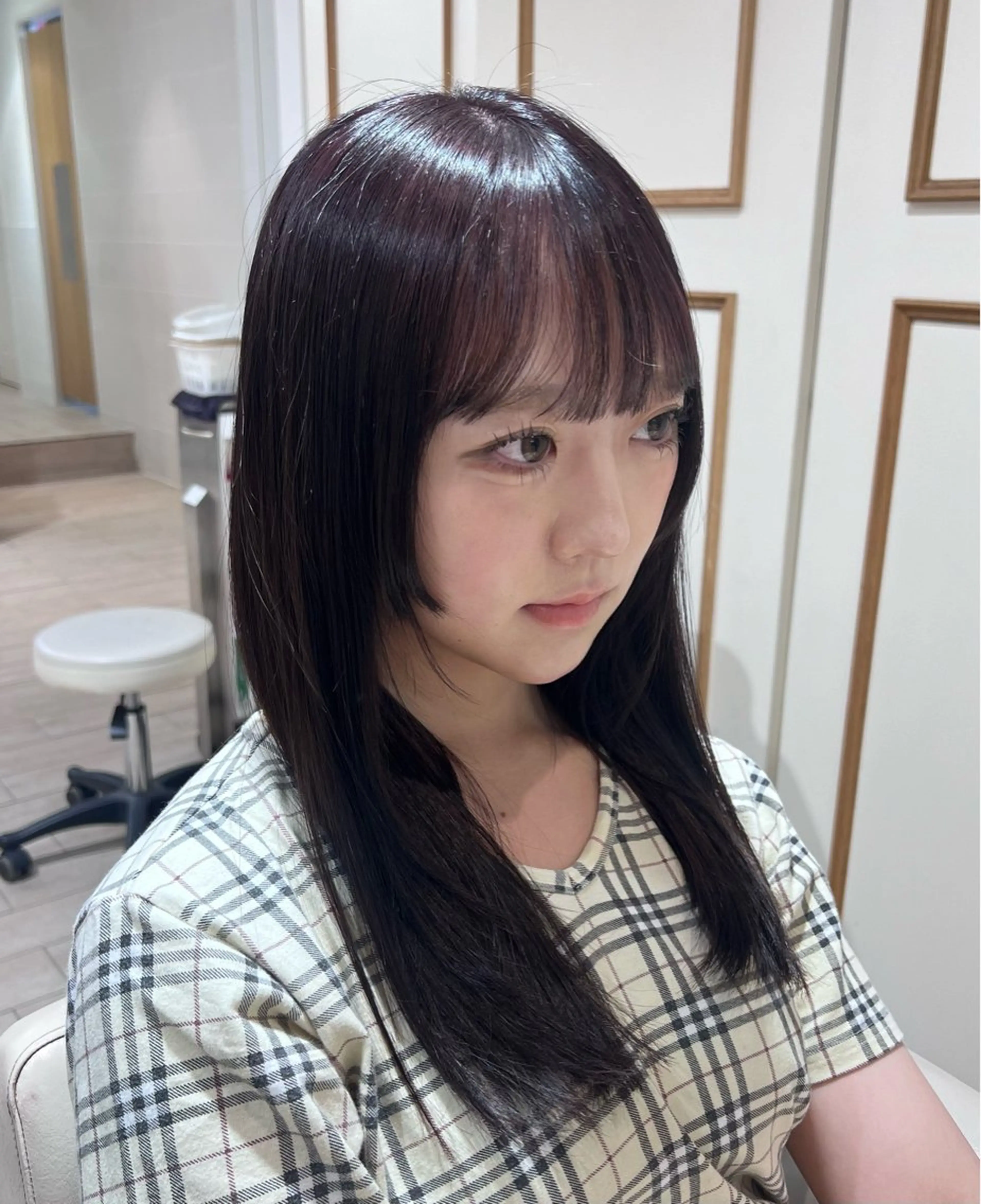 セミロング カラー モデル募集 セイノチヒロのヘアスタイル