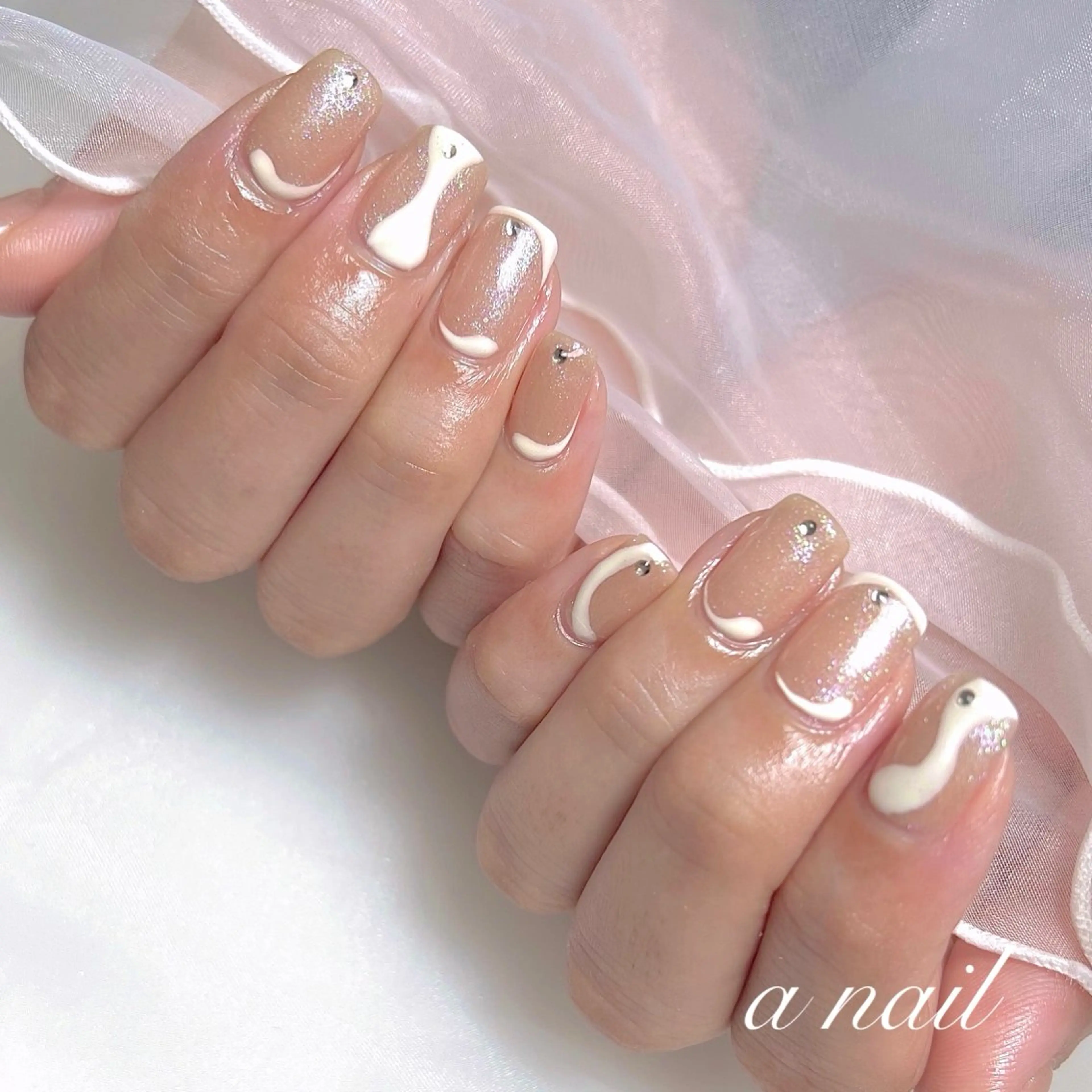 ネイル ジェルネイル 持ち込み オフィスネイル ハンドネイル Salon_ a.nailのネイルデザイン