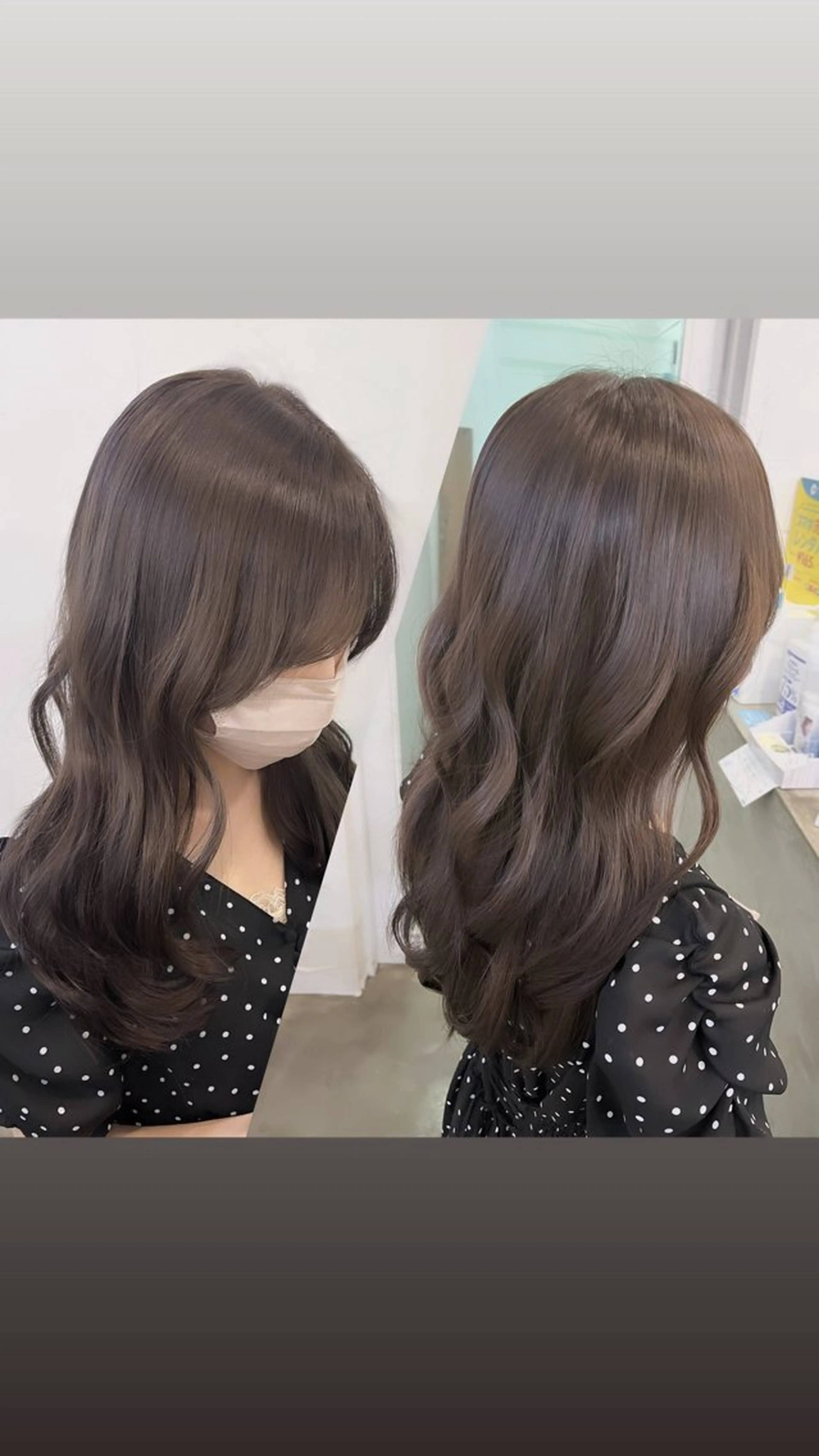 ロング カラー ヘアアレンジ グレージュ hazuki🐈⬛ 透明感カラーのヘアスタイル