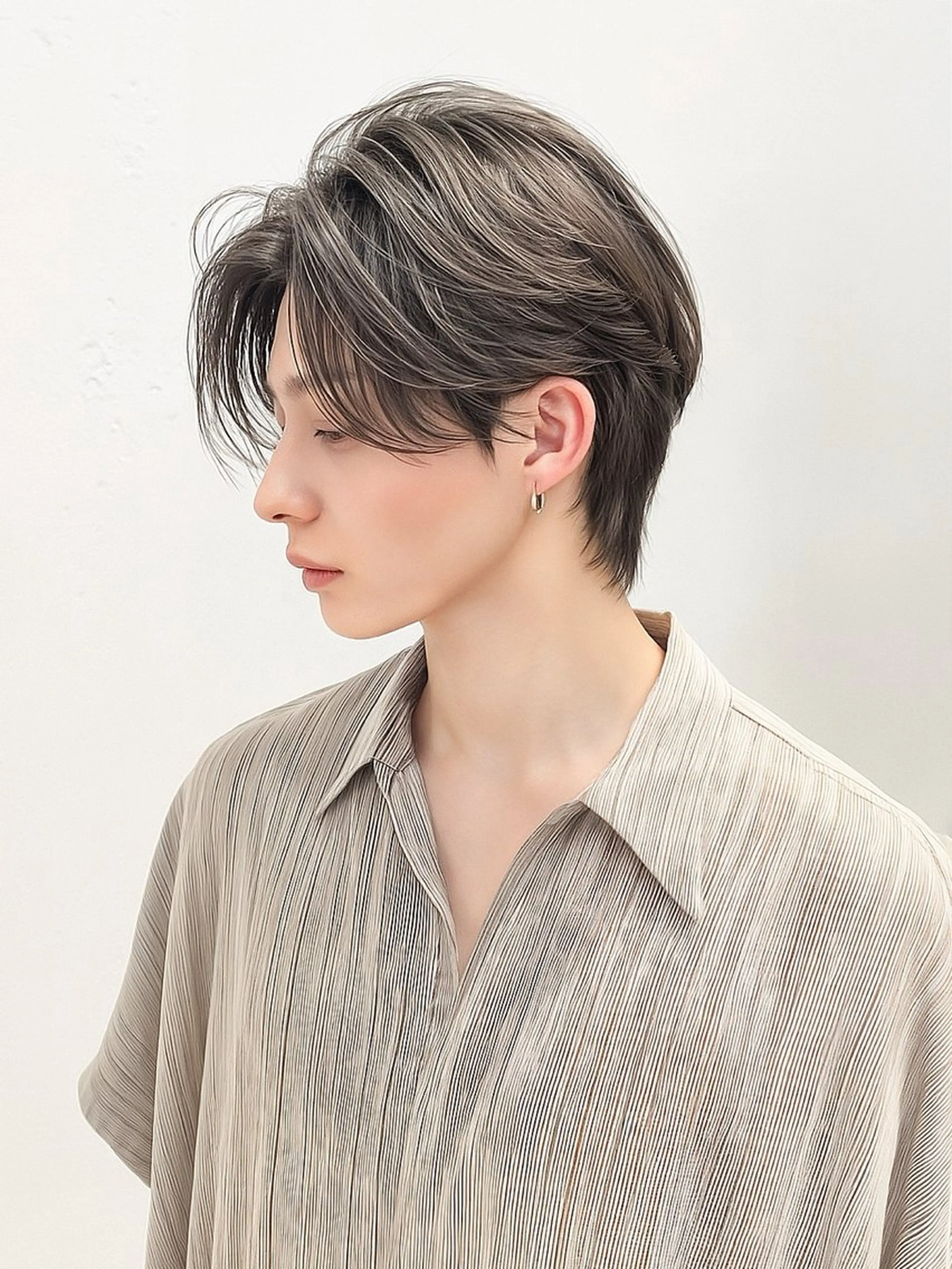 メンズカット+曲がる縮毛矯正+髪質改善トリートメントの写真