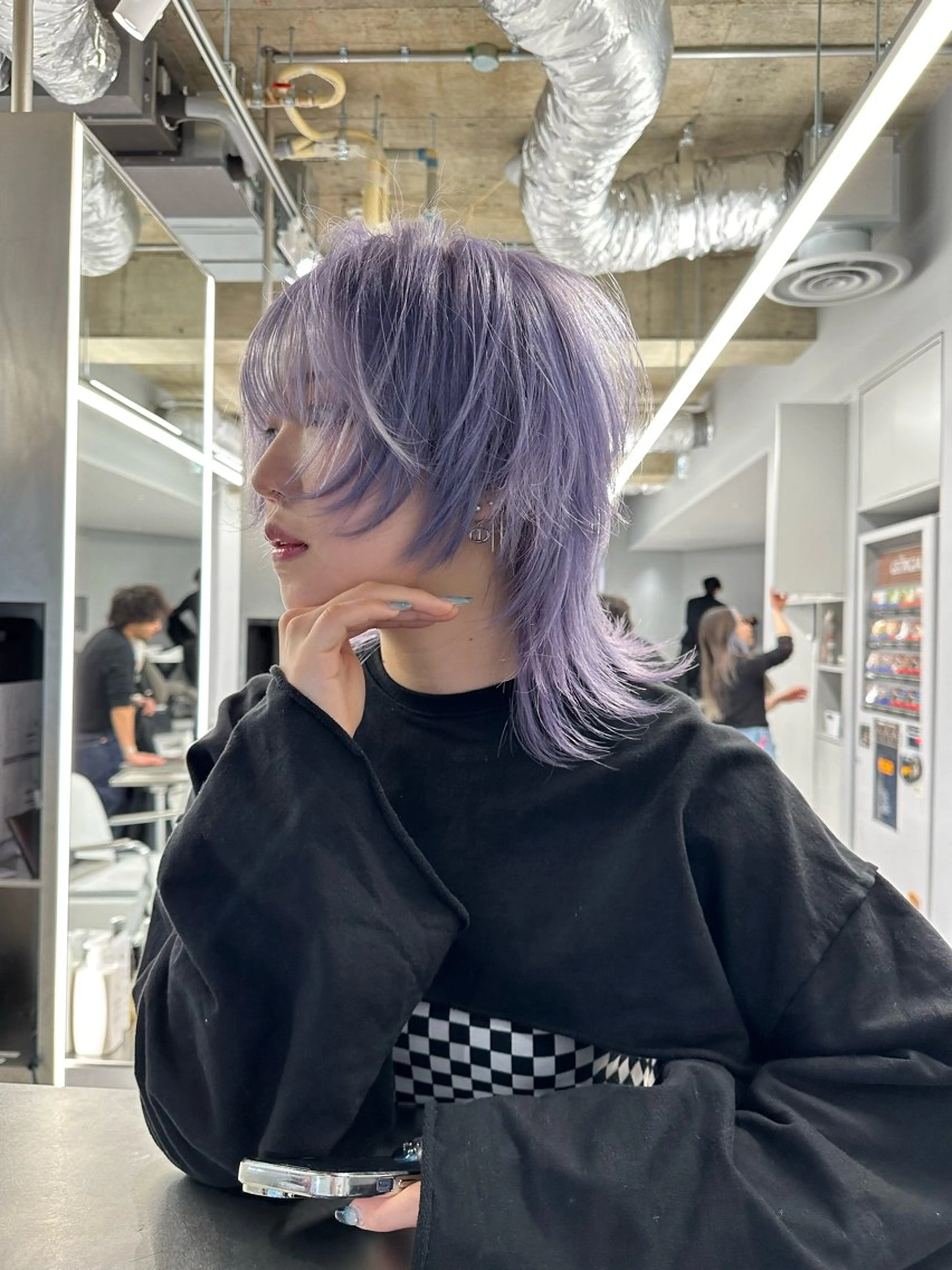 ミディアム カラー メンズ 新宿店長 🦄ブリーチYUGOのヘアスタイル