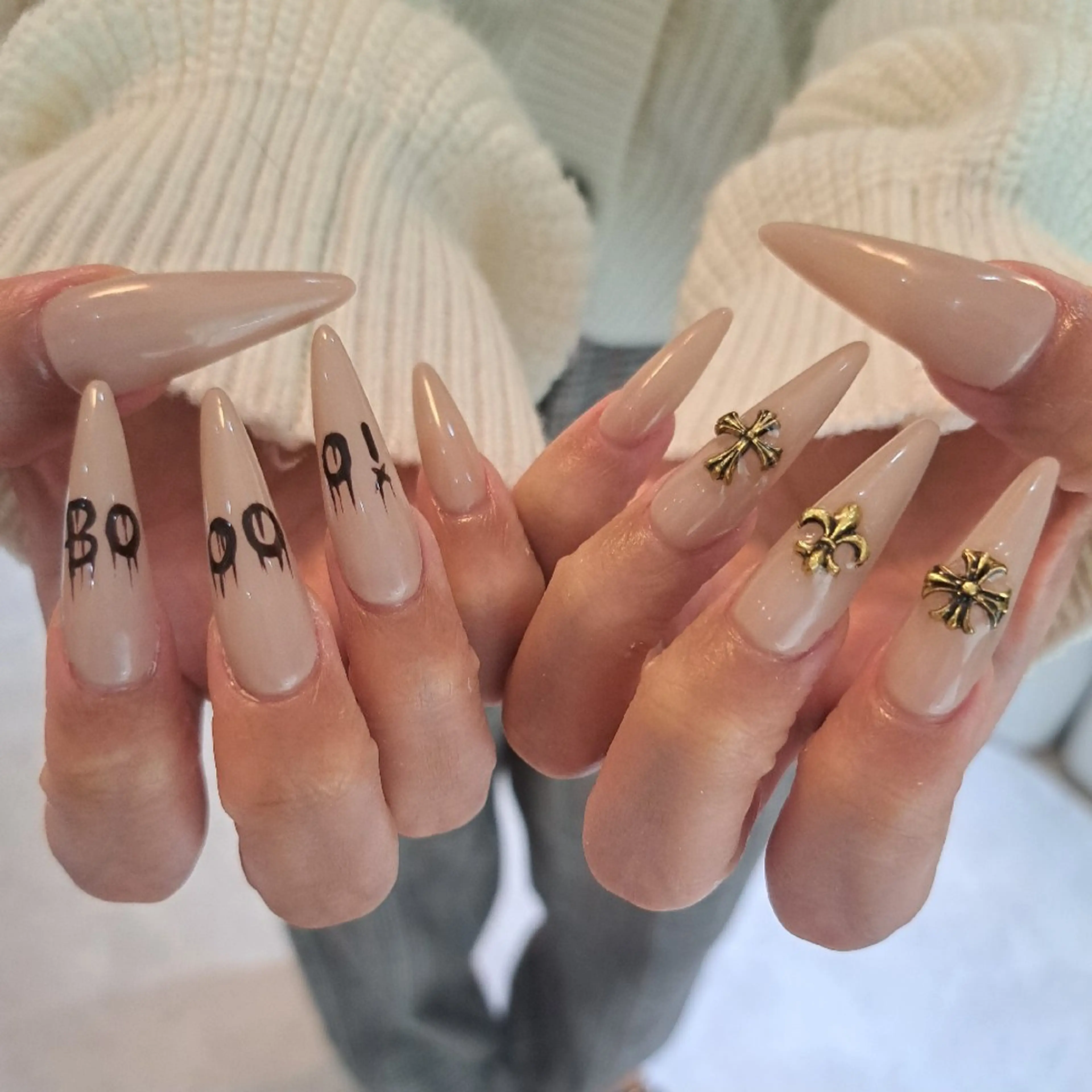 ネイル アートネイル ロングネイル 持ち込み Nail mood デザイン持ち込みokのネイルデザイン