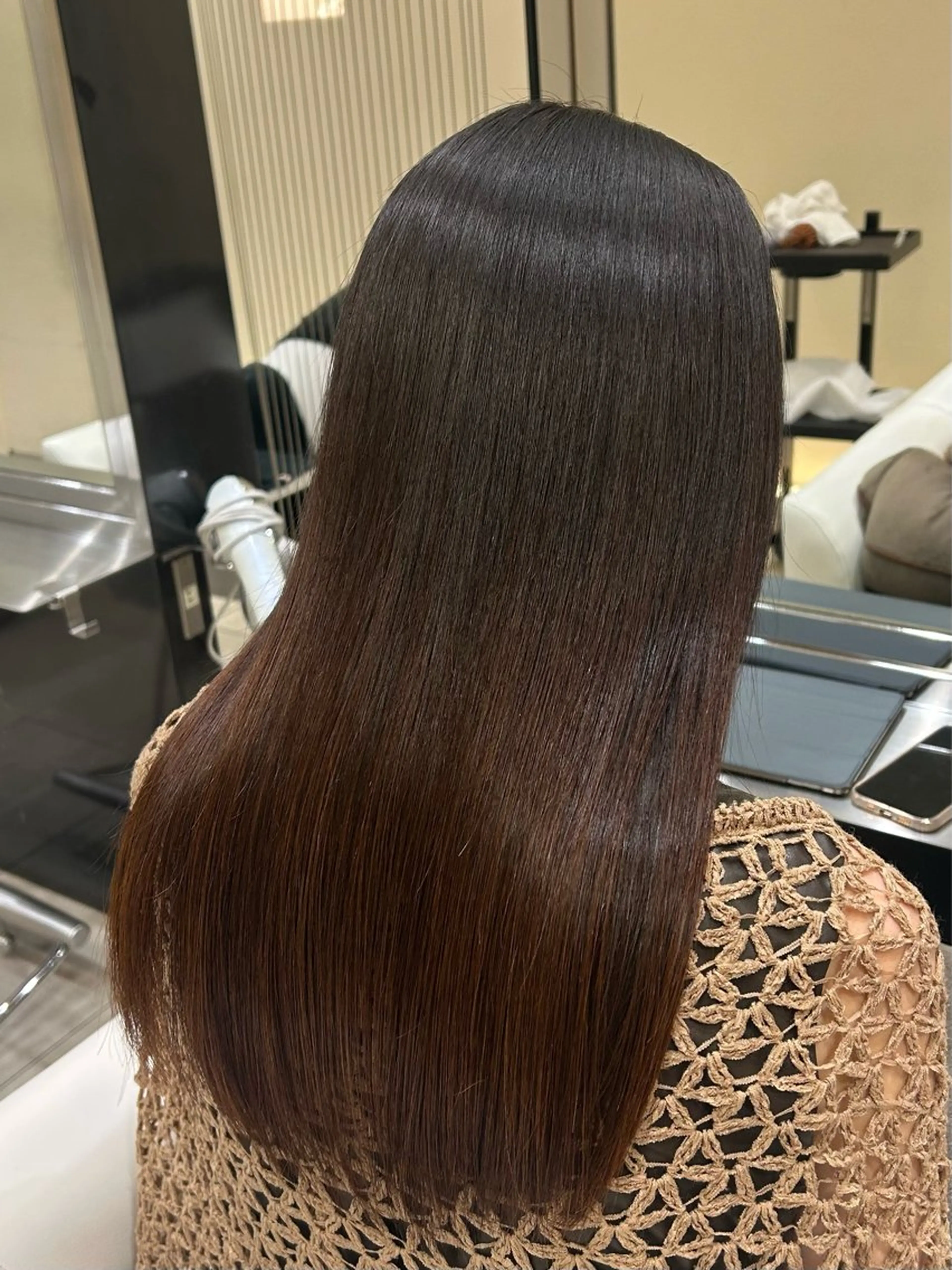 ロング 位田 結実のヘアスタイル