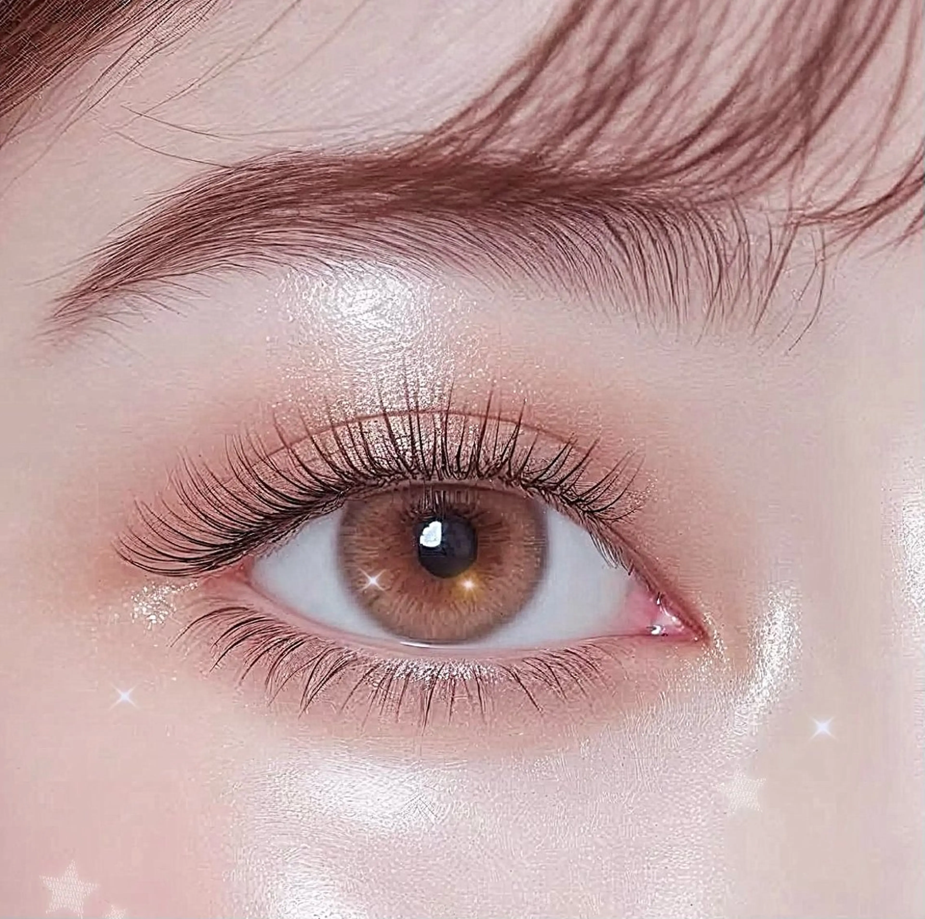 【パリエク80本】上品ナチュラル👁💎 フラットラッシュ＋コーティング付きの写真
