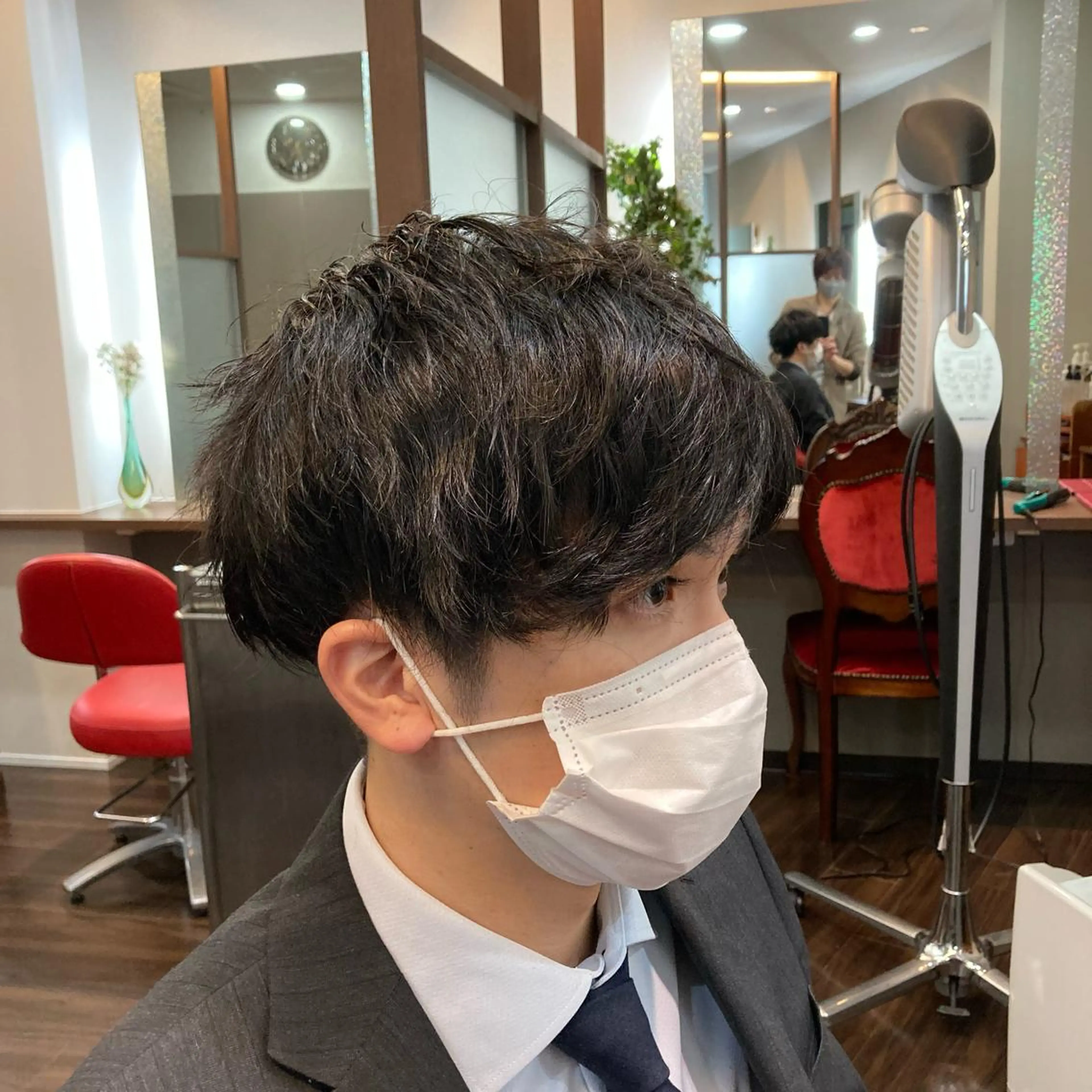 ショート パーマ メンズ カット パーマ 藤森 達也のヘアスタイル
