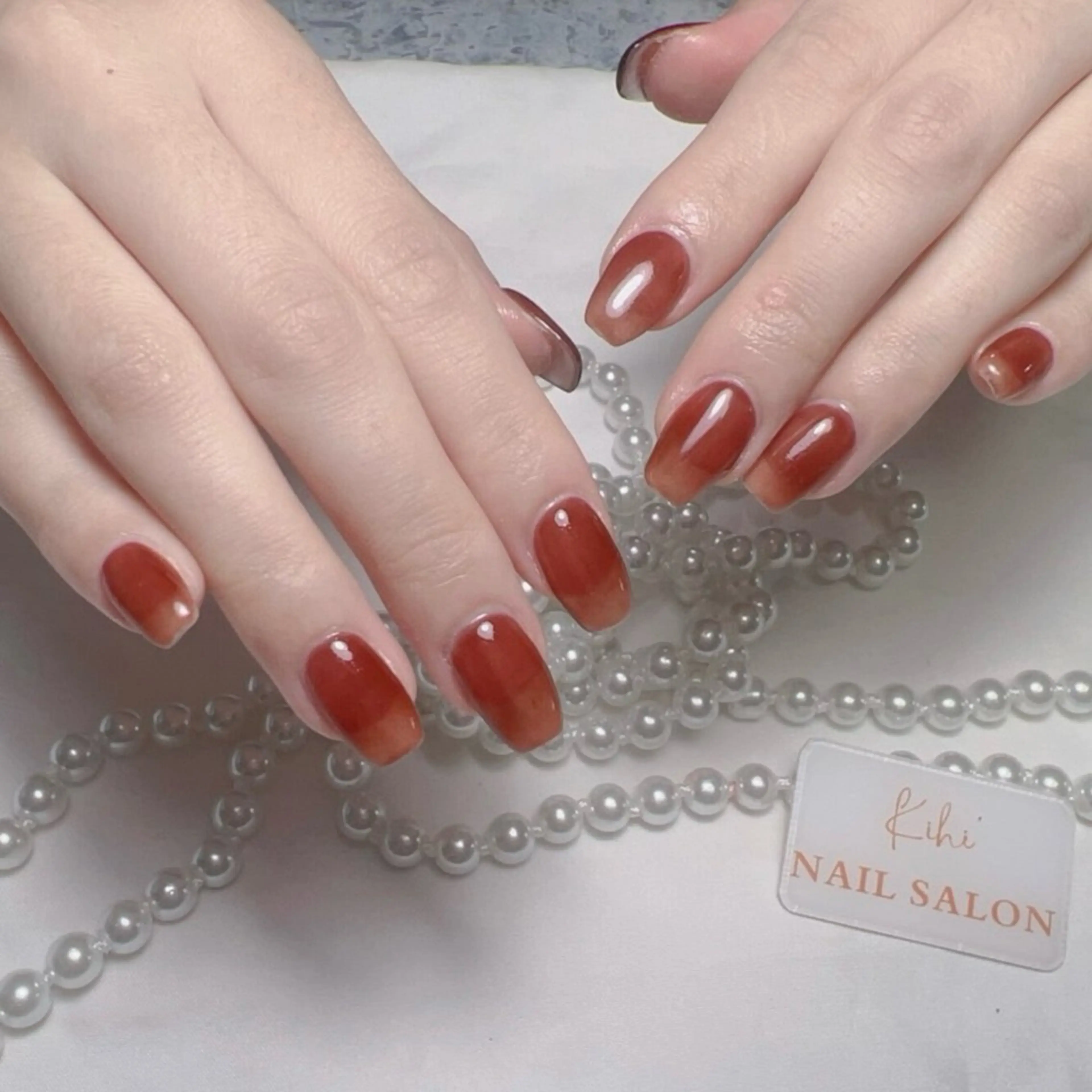 ネイル アートネイル フレンチネイル ジェルネイル グラデーション 韓国ネイル ハンドネイル 💕鈴木ユリ パラジェル/オフ無料のネイルデザイン