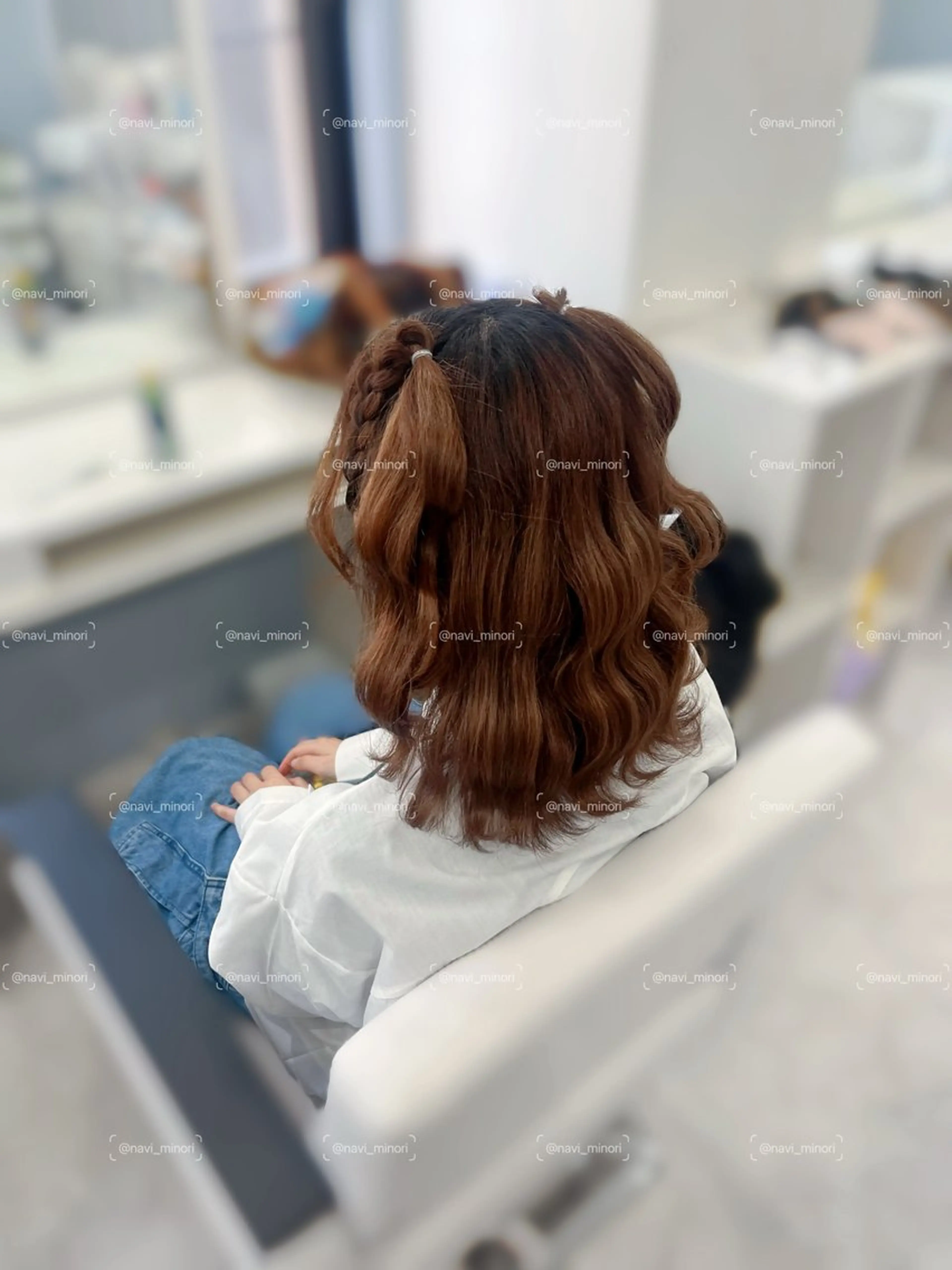 ミディアム ヘアアレンジ Hairset minoriのヘアスタイル