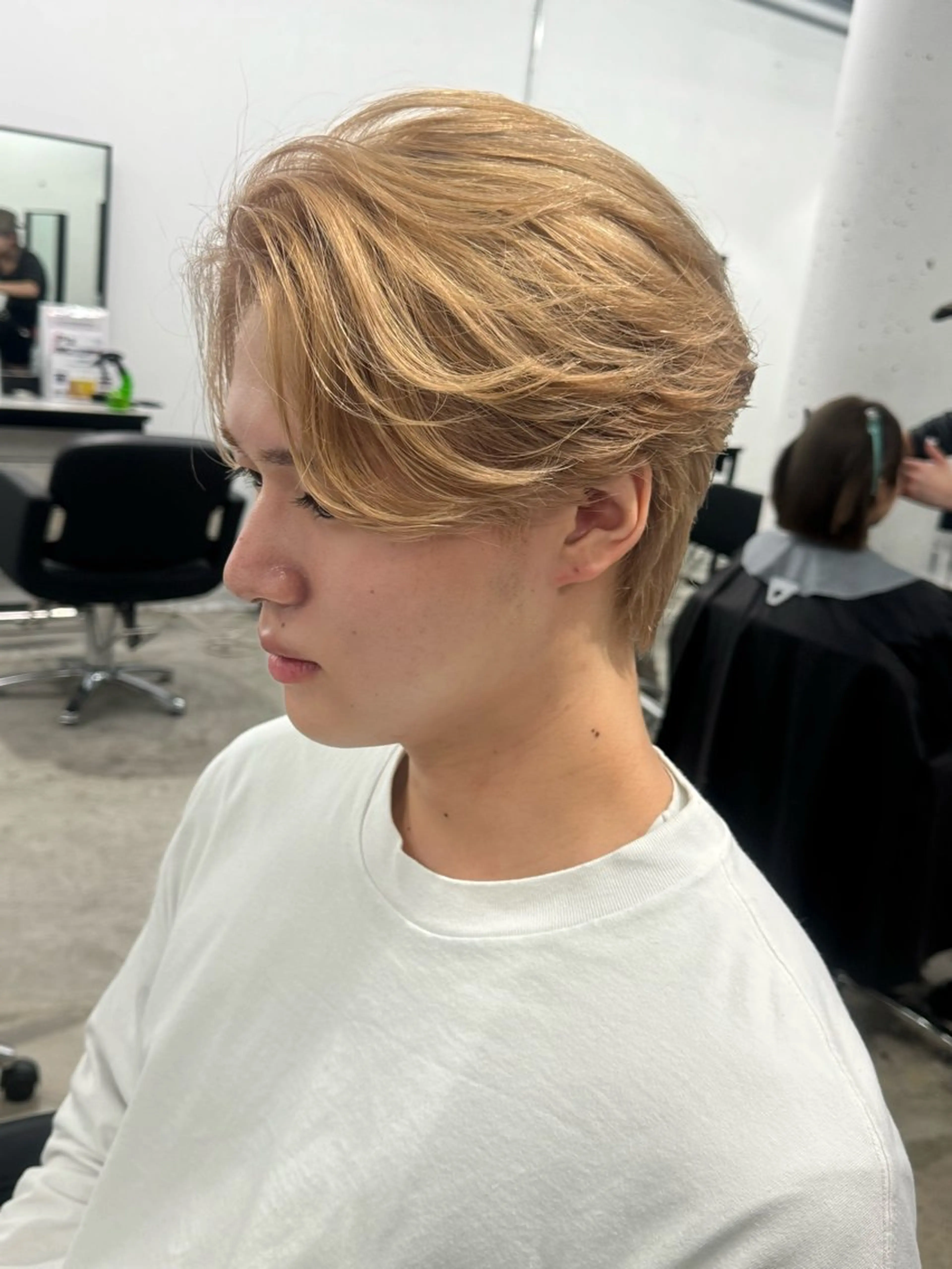 ショート カラー メンズ カット ヘアカラー トリートメント ヘアセット Pia/KIRIA /福岡美容室のヘアスタイル