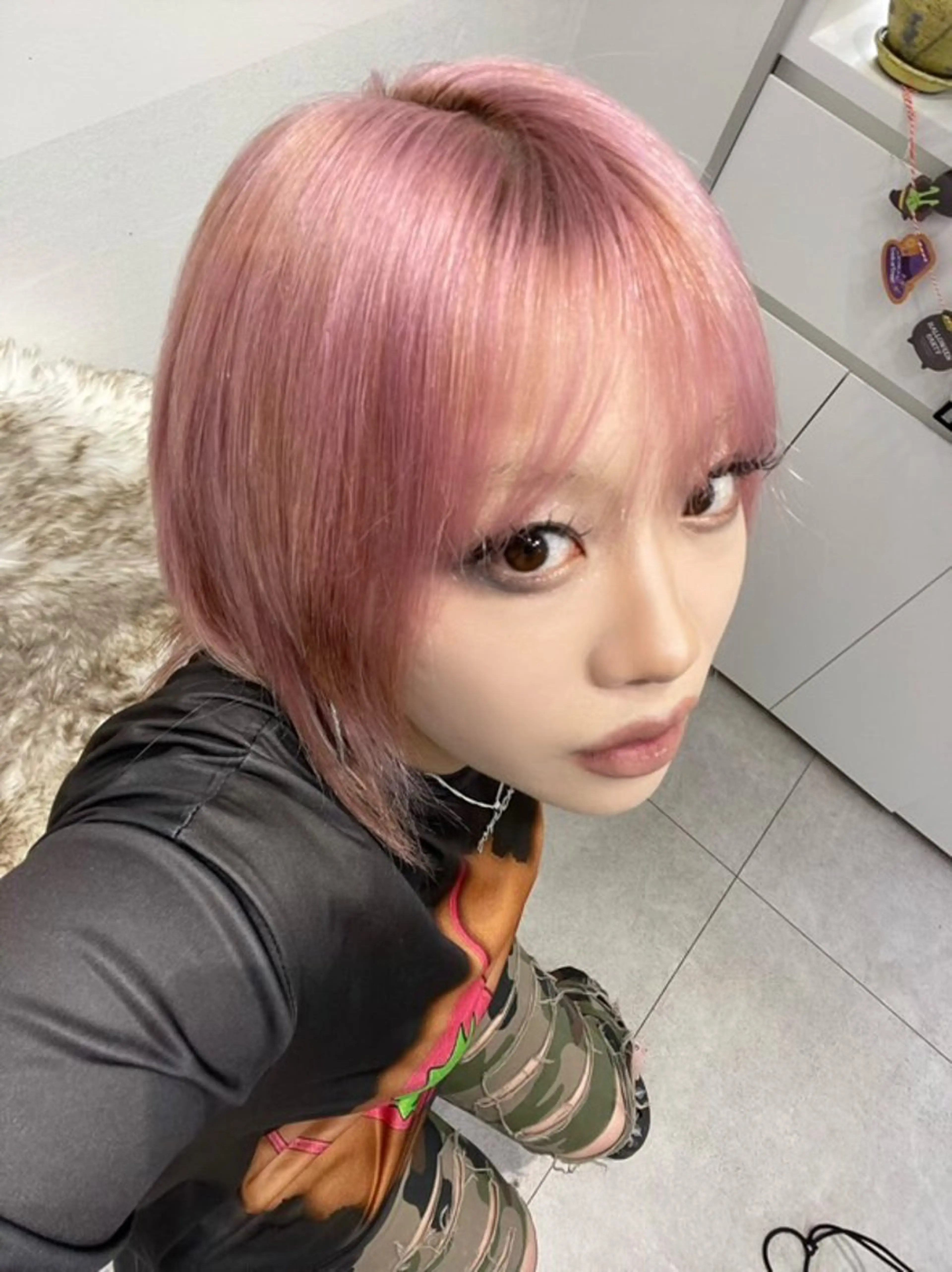 セミロング カラー ベージュカラー ブリーチ ケアブリーチ デザインカラー ハイトーンカラー ヘアカラー 表参道/ハイライト バレイヤージュのヘアスタイル