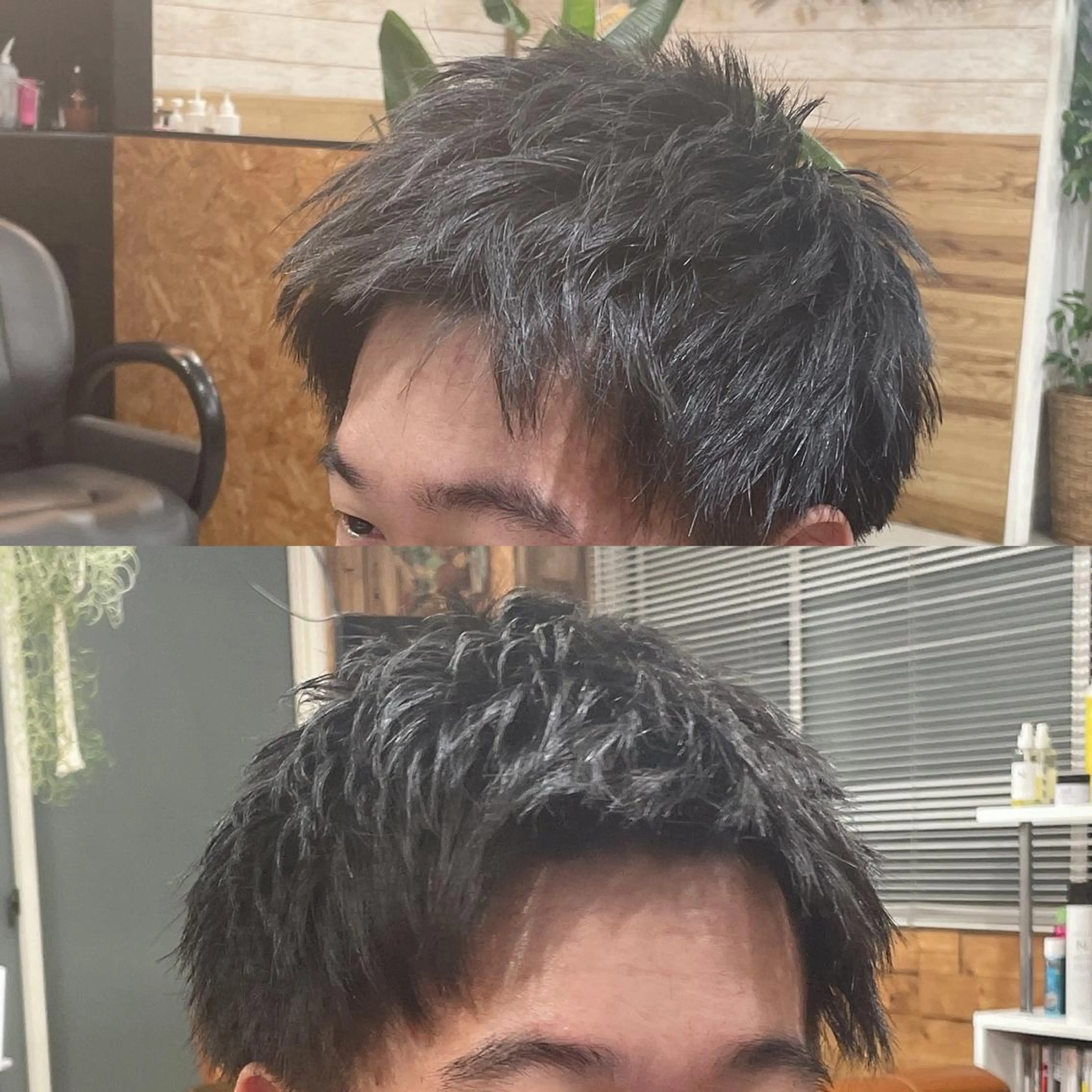 ショート メンズ アップバング ショートヘア かんばら りょーいのヘアスタイル