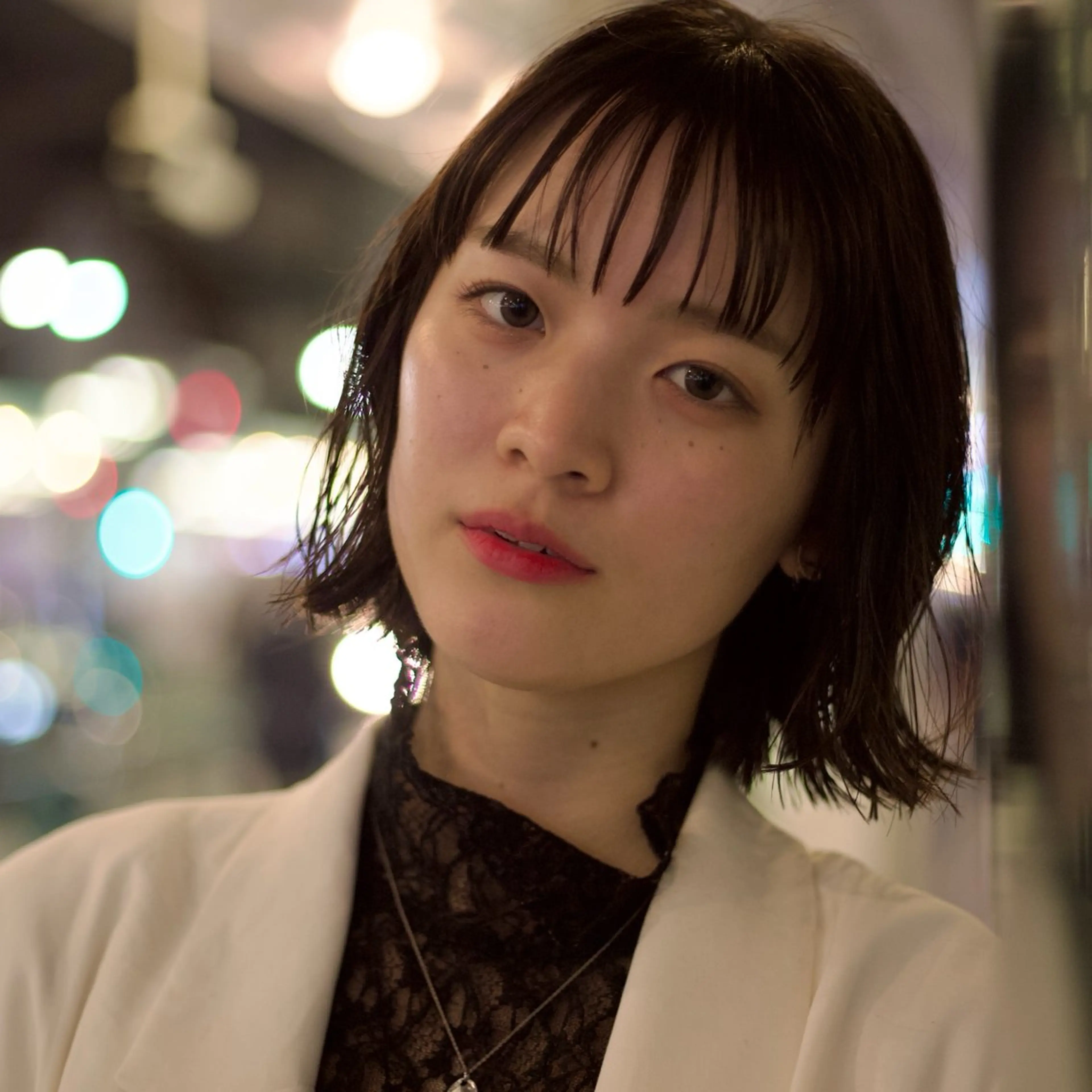 ミディアム カラー ボブレイヤー ボブ 顔周りカット 髪質改善 レイヤーカット カット ヘアカラー トリートメント 清水優/ボブ /レイヤーボブのヘアスタイル