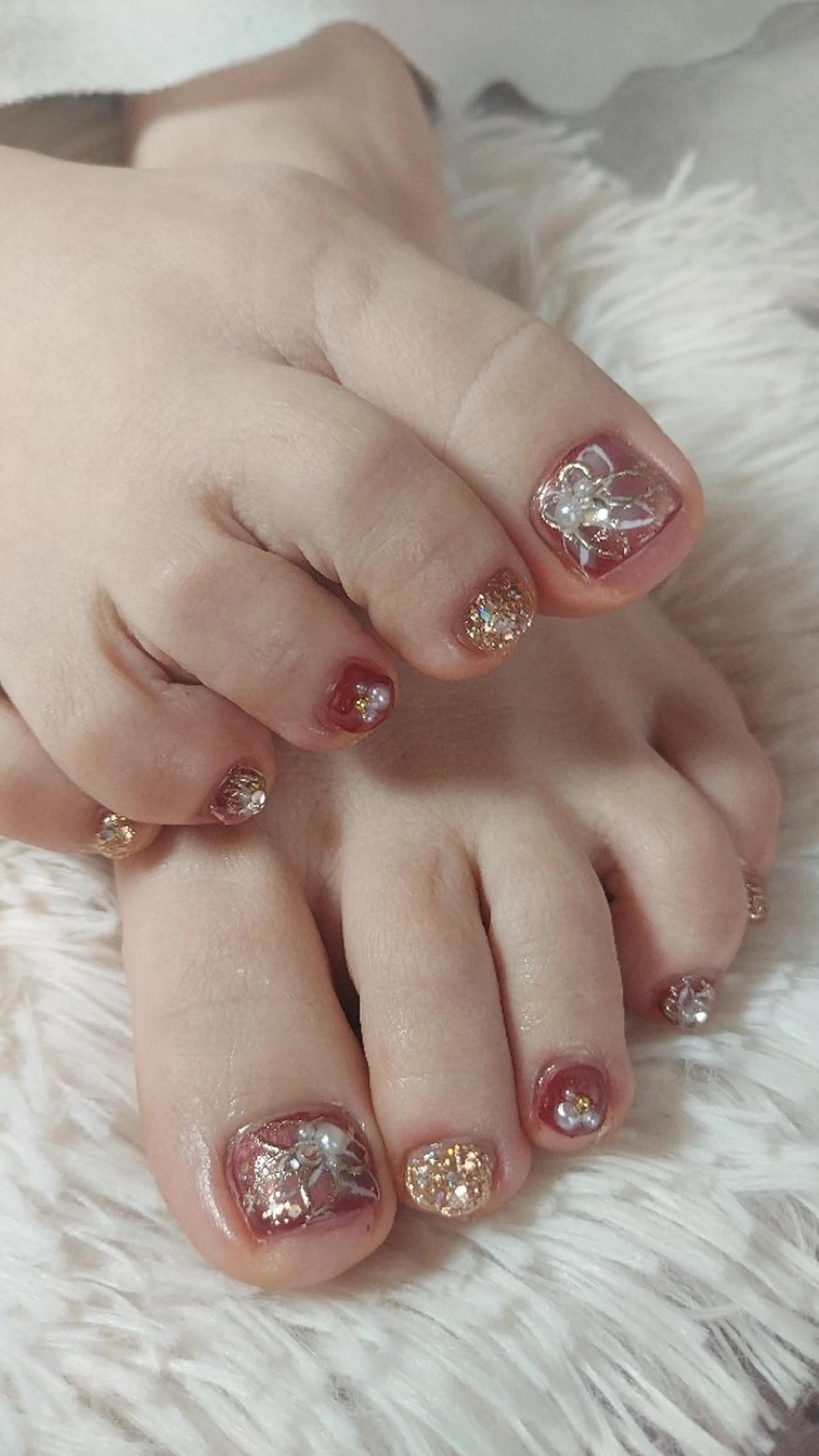 ネイル フットネイル とりごえ さおりのネイルデザイン