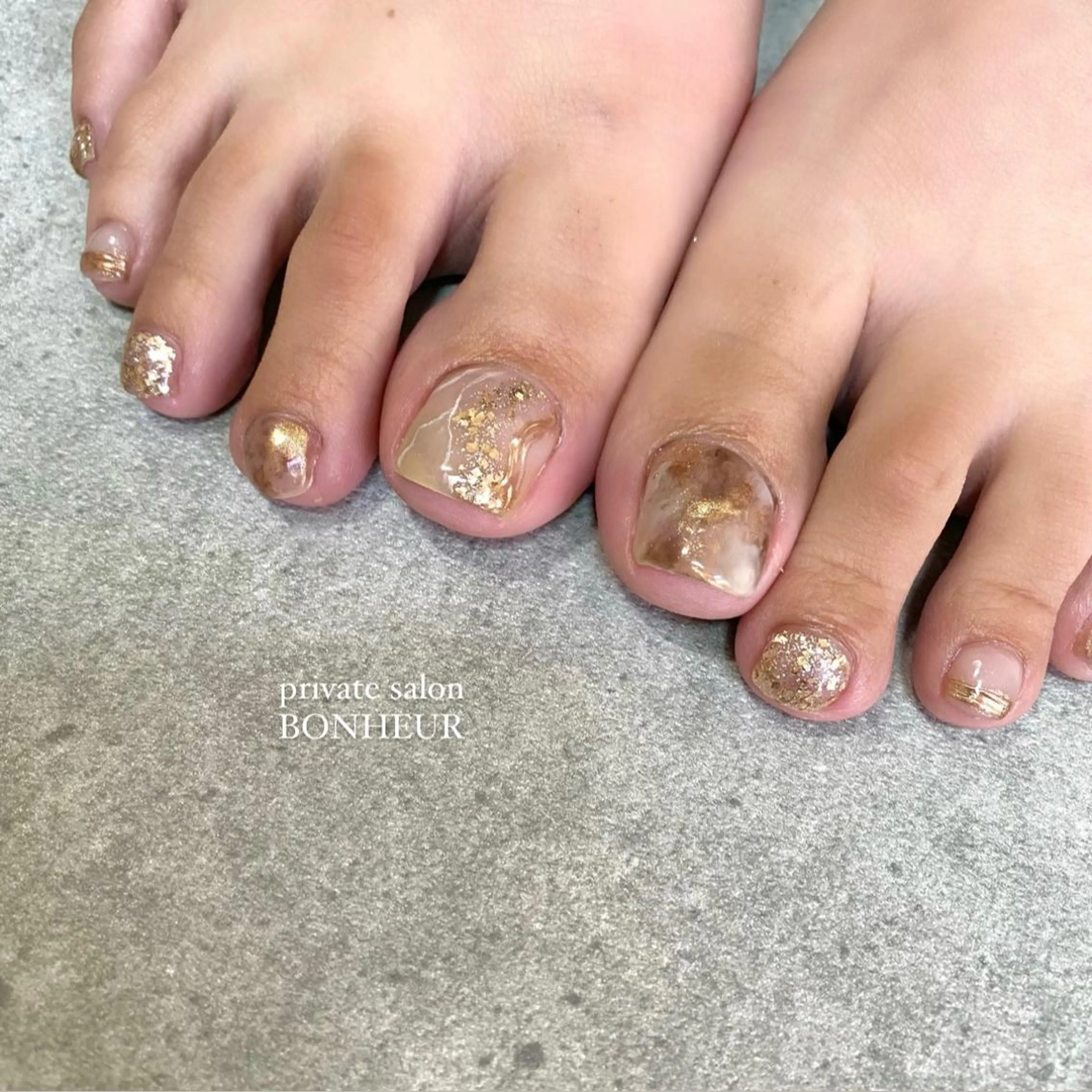 ネイル フットネイル BONHEUR Annaのネイルデザイン