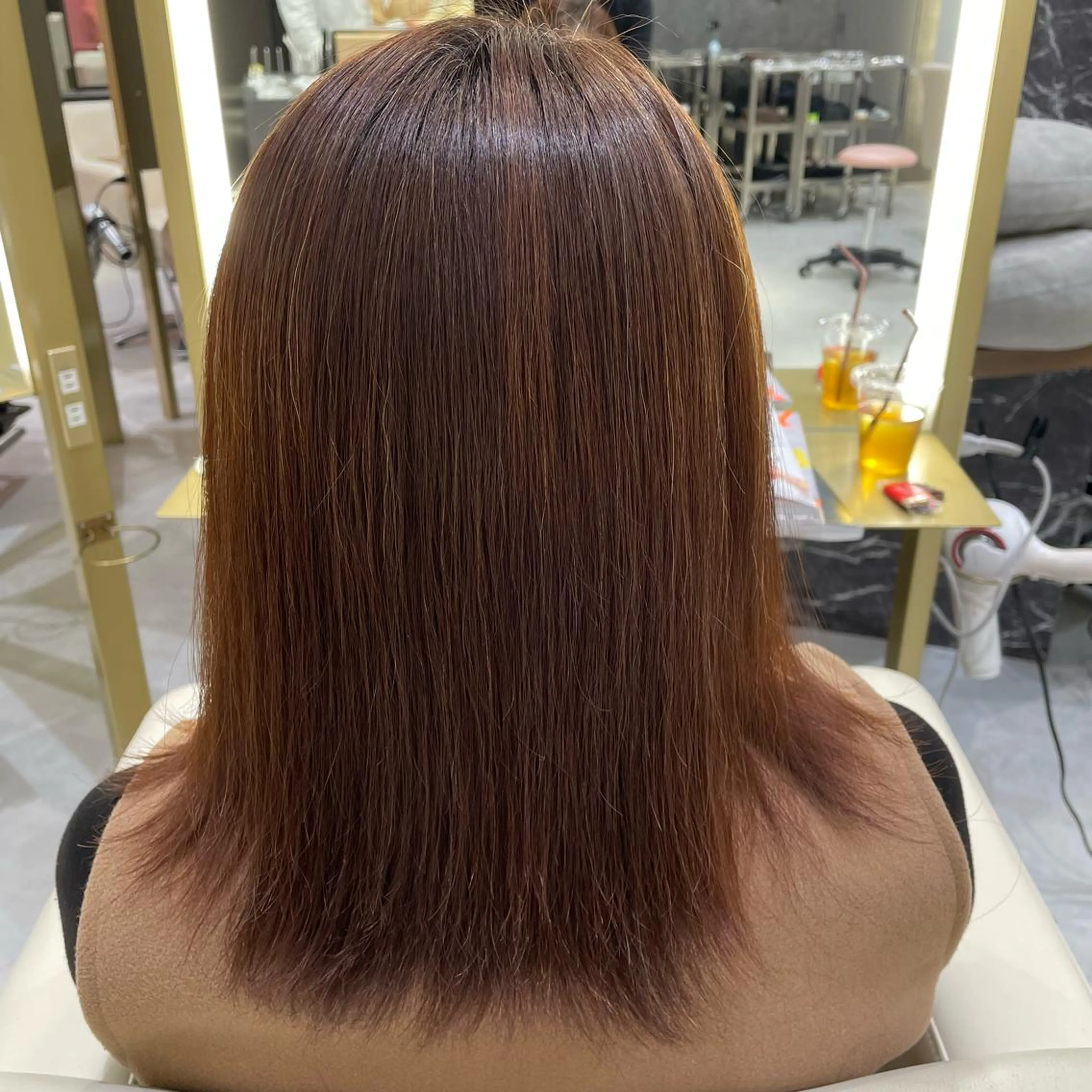 ミディアム パーマモデル募集🌈 森脇帆南のヘアスタイル