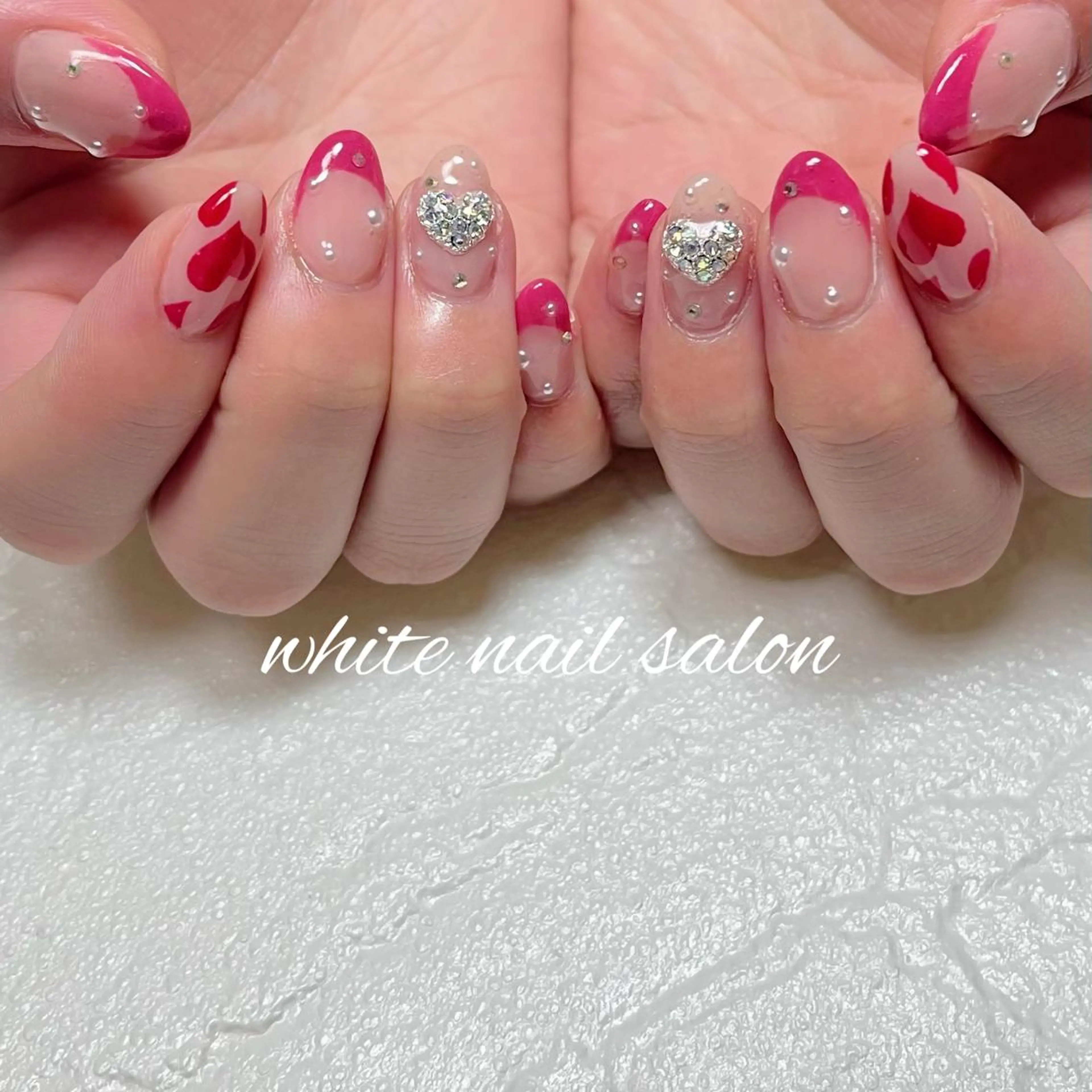 ネイル フットネイル ジェルネイル ハードジェル ラメ(グリッター) 持ち込み ハンドネイル white nail salonのネイルデザイン