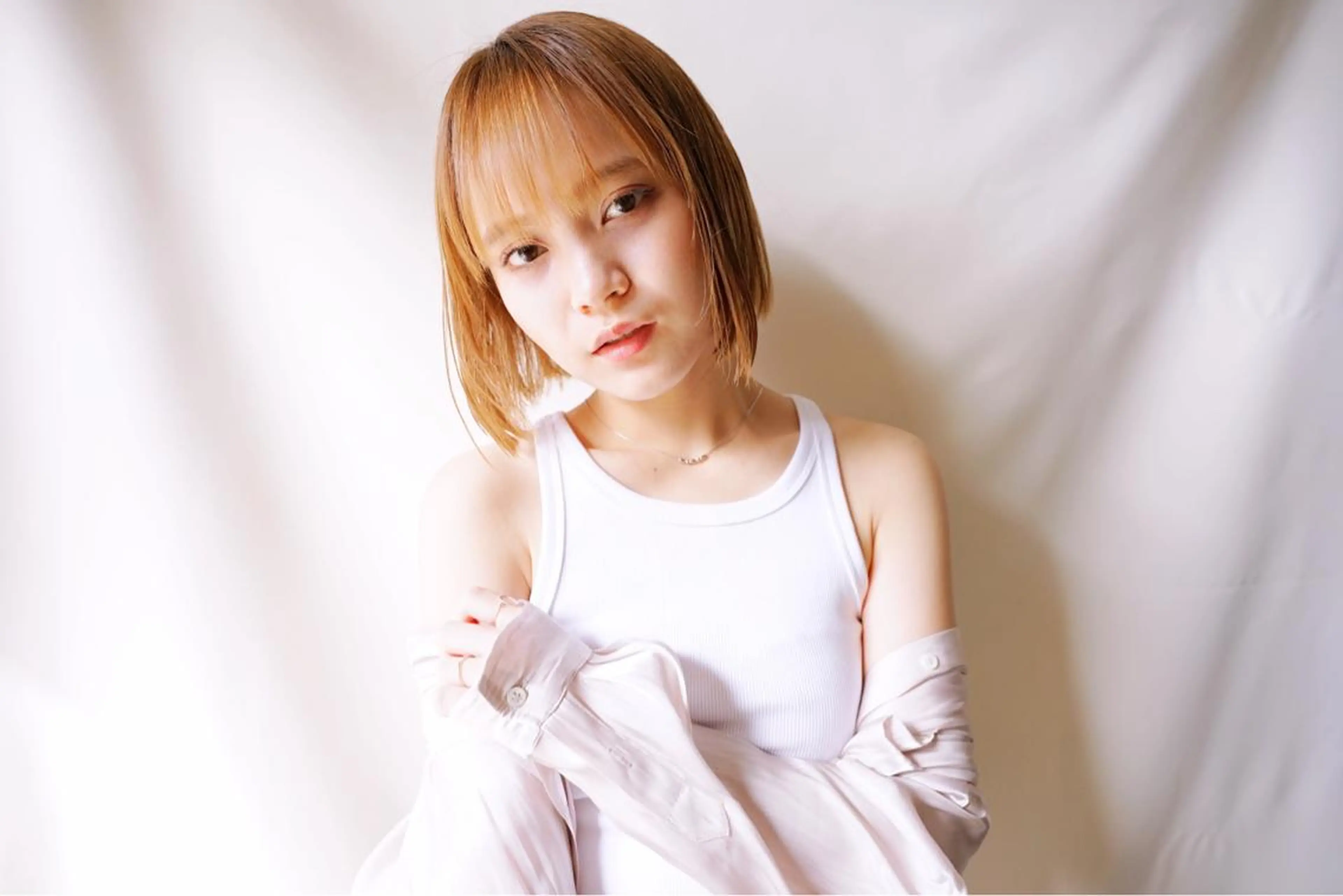 ショート カラー ブリーチ ケアブリーチ ショートヘア fhami 店長 髪質改善　DAITOのヘアスタイル