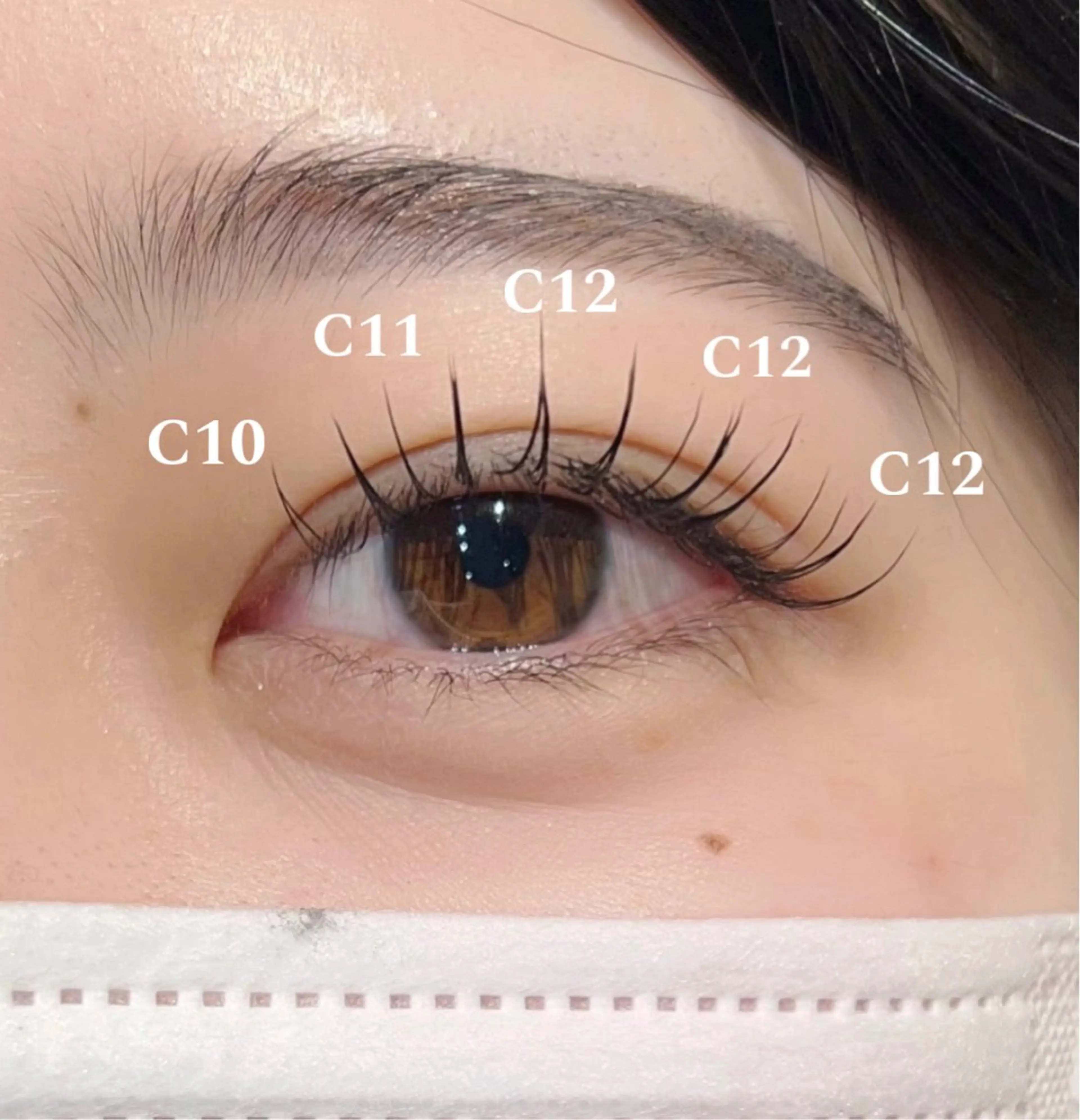 マツエク・マツパ マツエク Blossomミカ 🦋眉マツパマツエクのマツエク・マツパデザイン