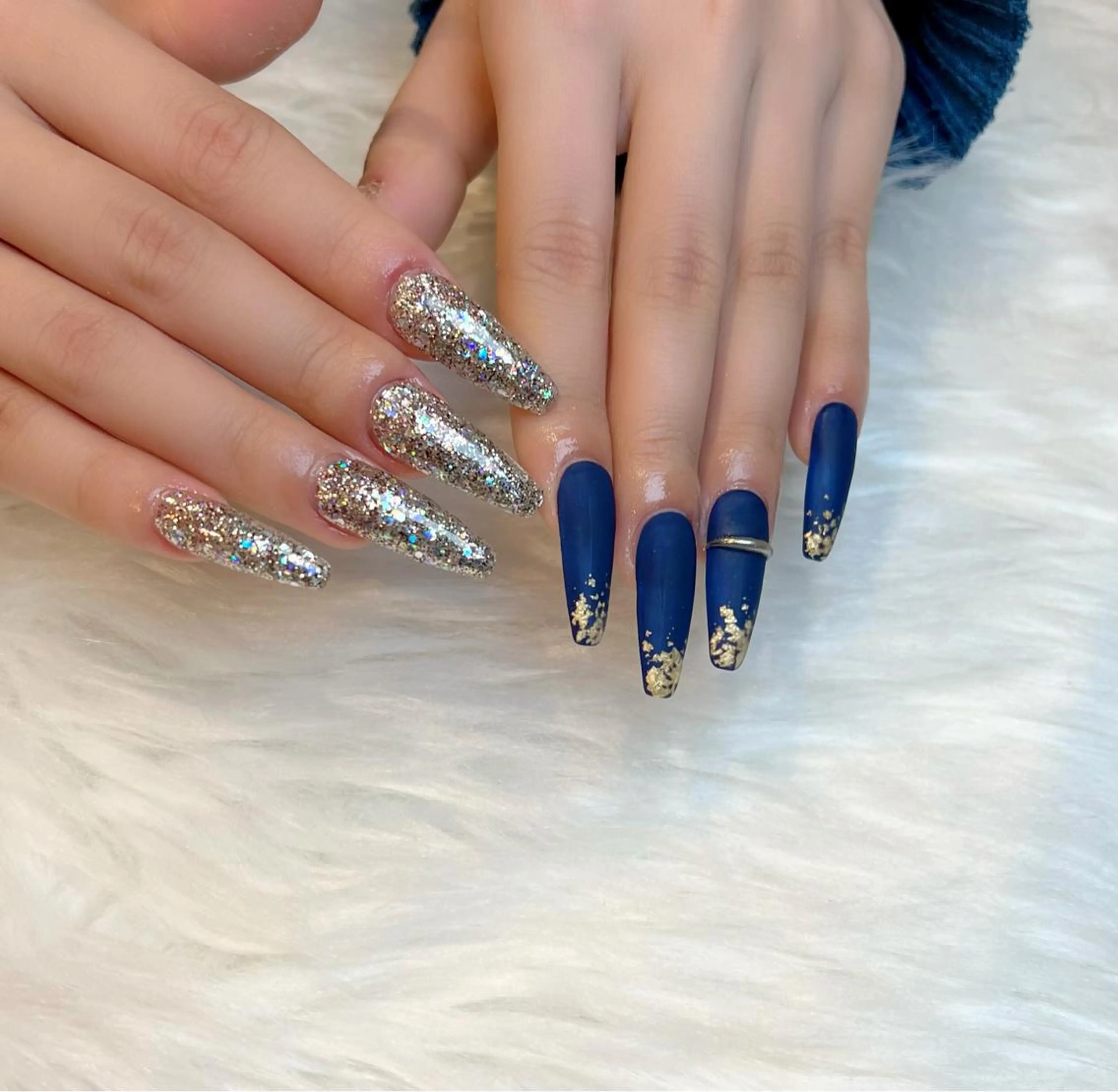 ネイル アートネイル ラメ(グリッター) マットネイル Lino+ ネイル&よもぎ蒸しのネイルデザイン