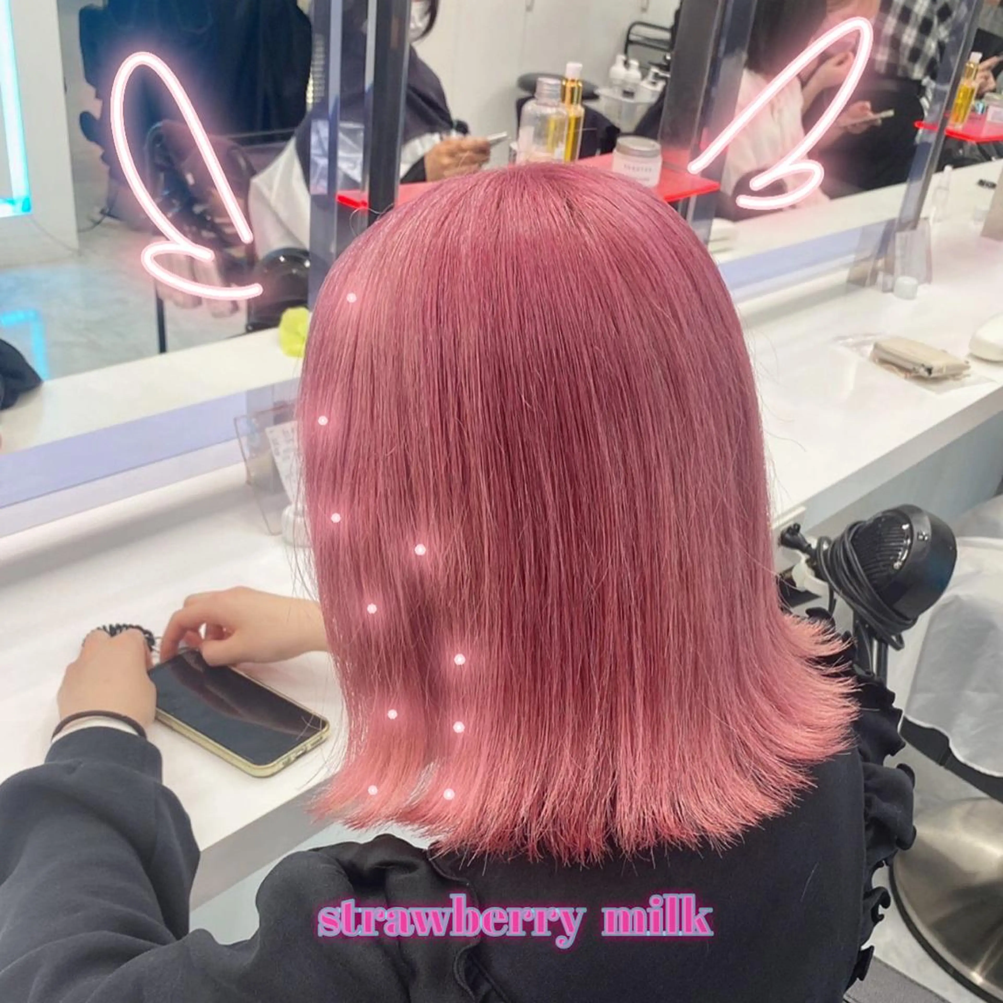 ロング カラー 𝘳𝘺𝘰𝘬𝘢 髪質改善／ブリーチのヘアスタイル