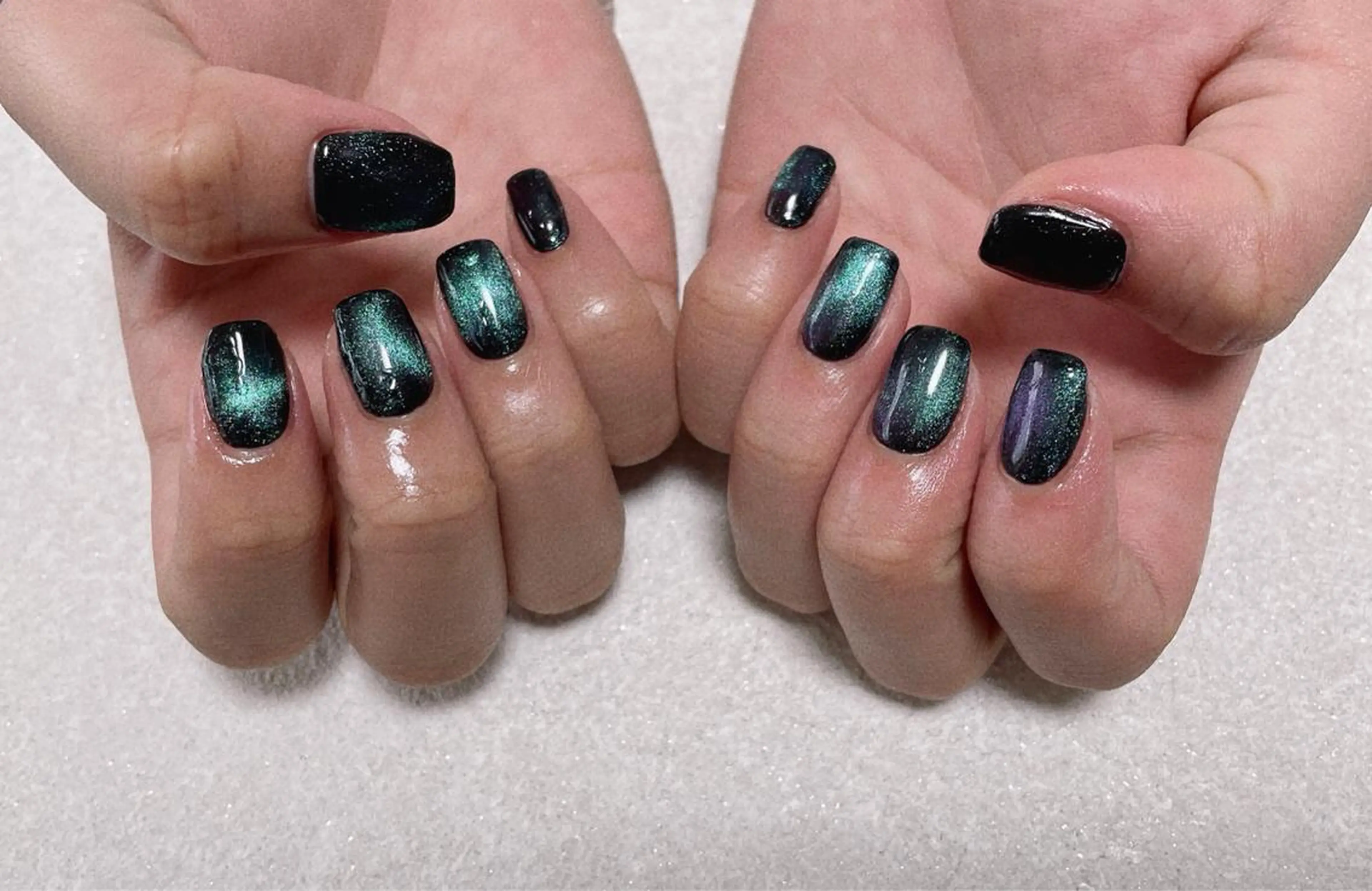 ネイル オーロラネイル フラワーネイル フットネイル フレンチネイル ジェルネイル kikinail 溝の口のネイルデザイン