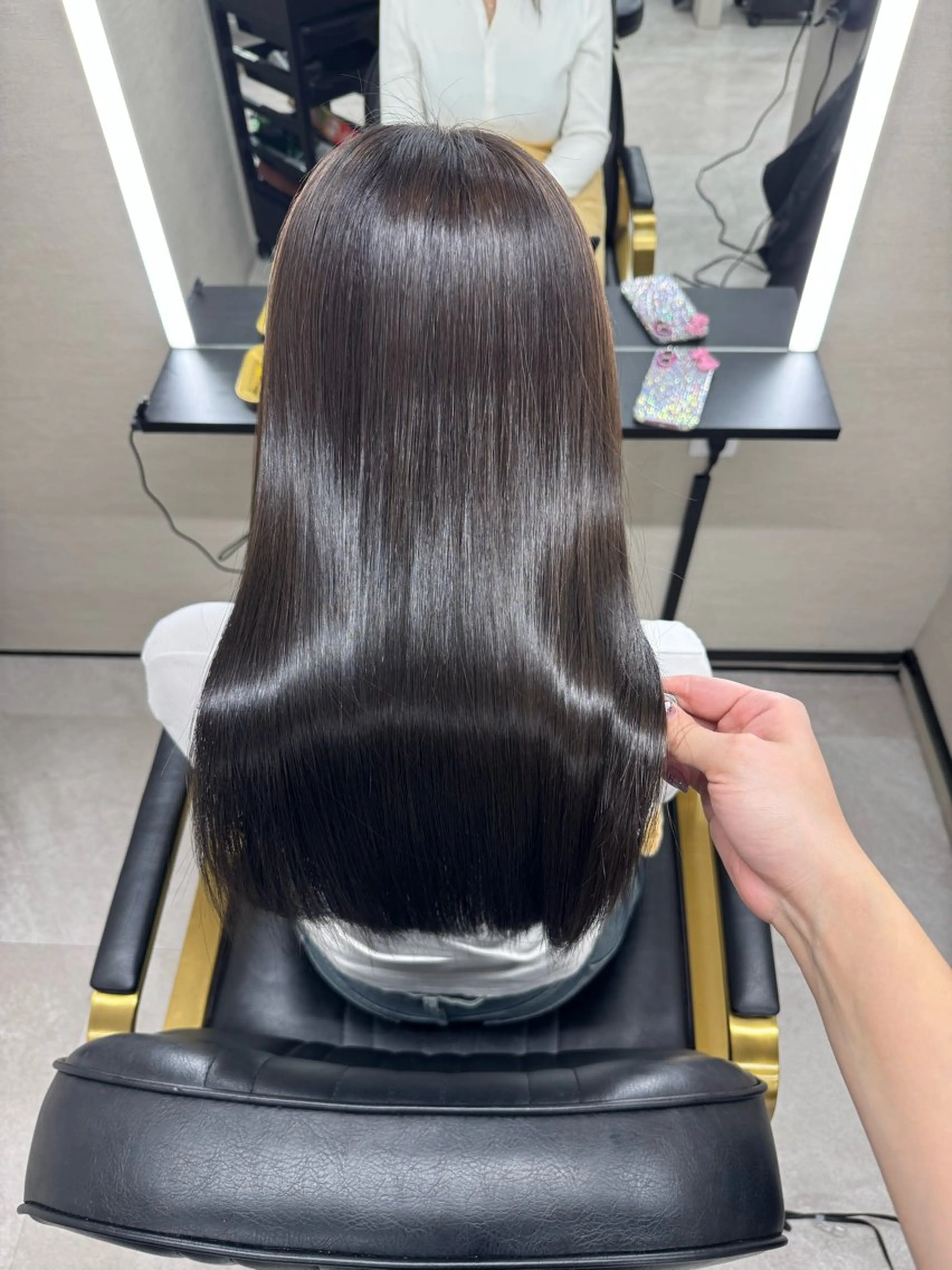 セミロング 髪質改善サロン 南船場　みおのヘアスタイル