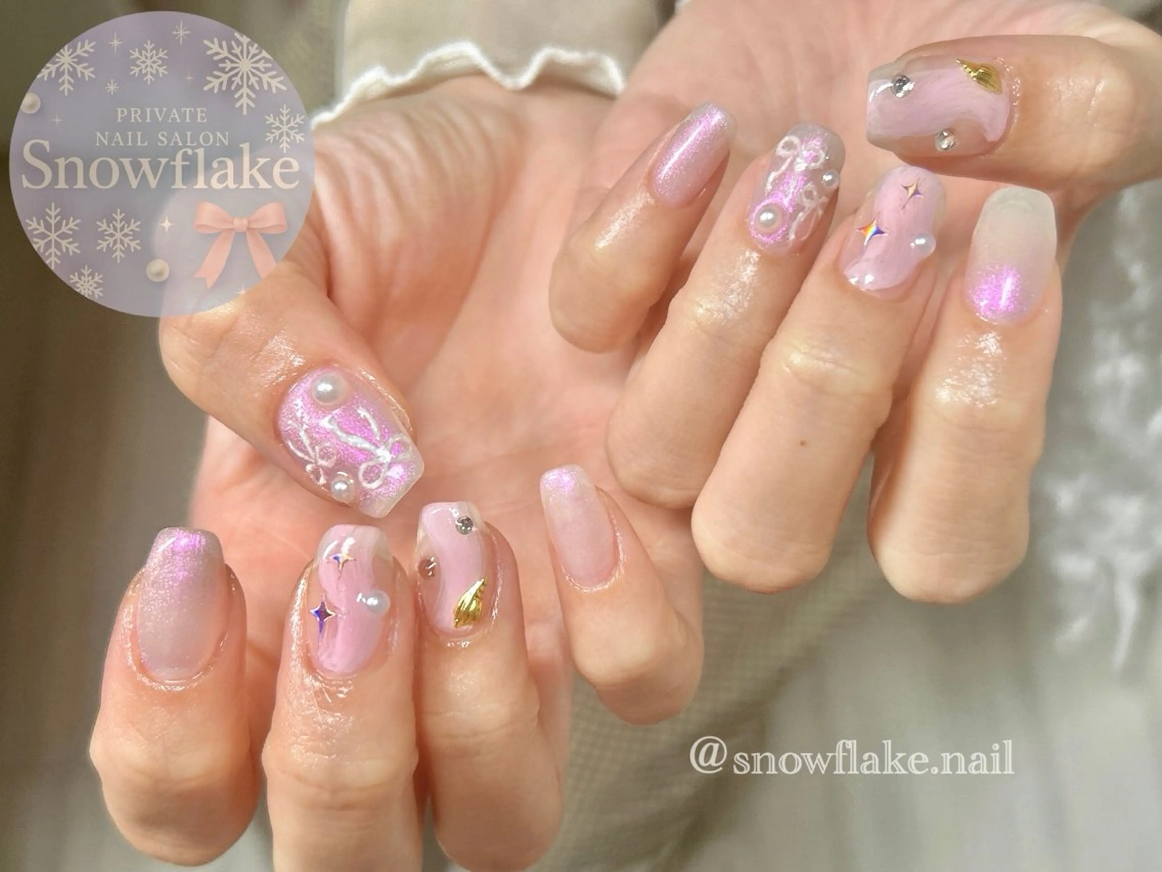 ネイル Snow flake 🫧YUKIのネイルデザイン