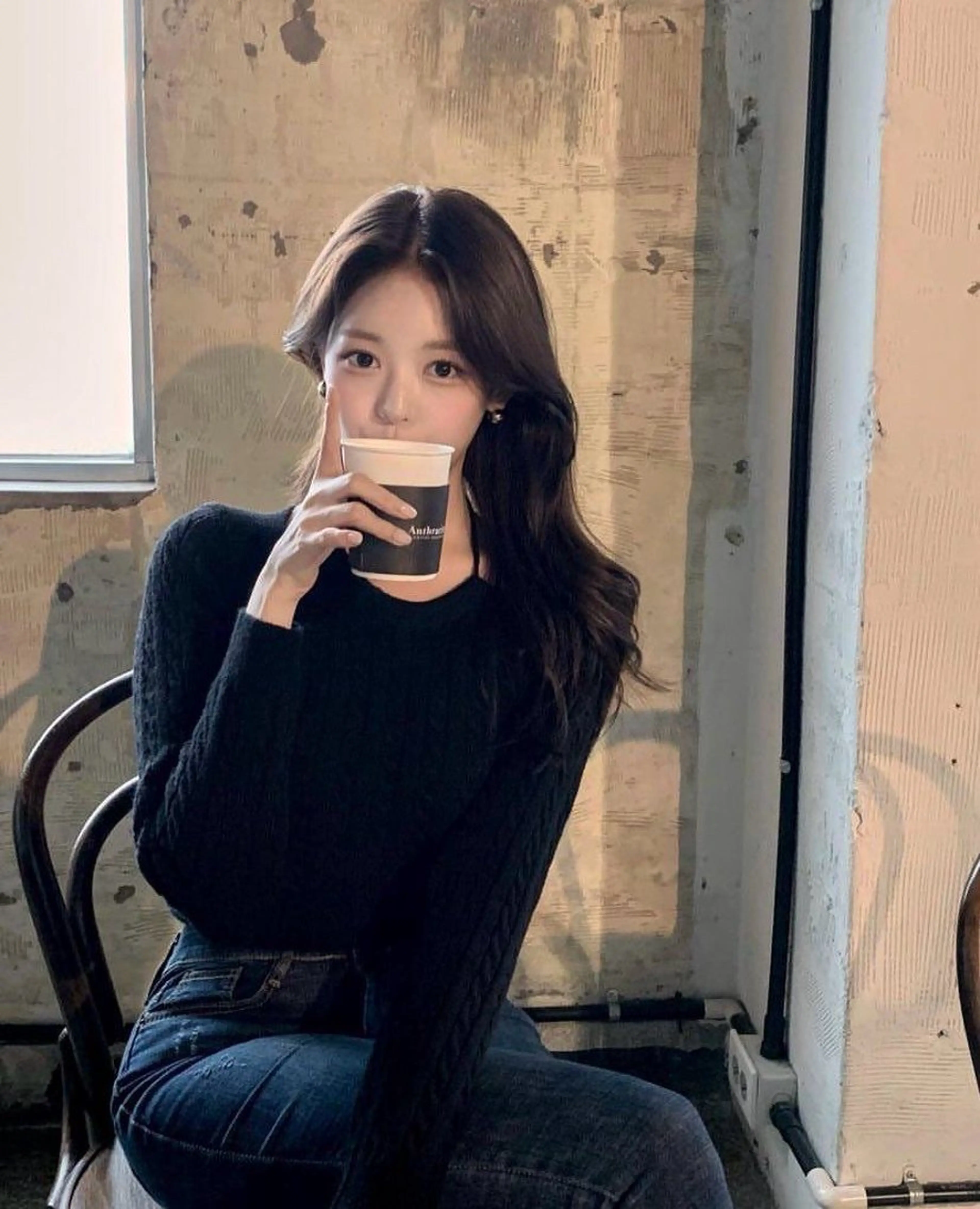 ロング カラー カット ヘアカラー トリートメント 莉乃/縮毛矯正/髪質 改善/艶カラーのヘアスタイル