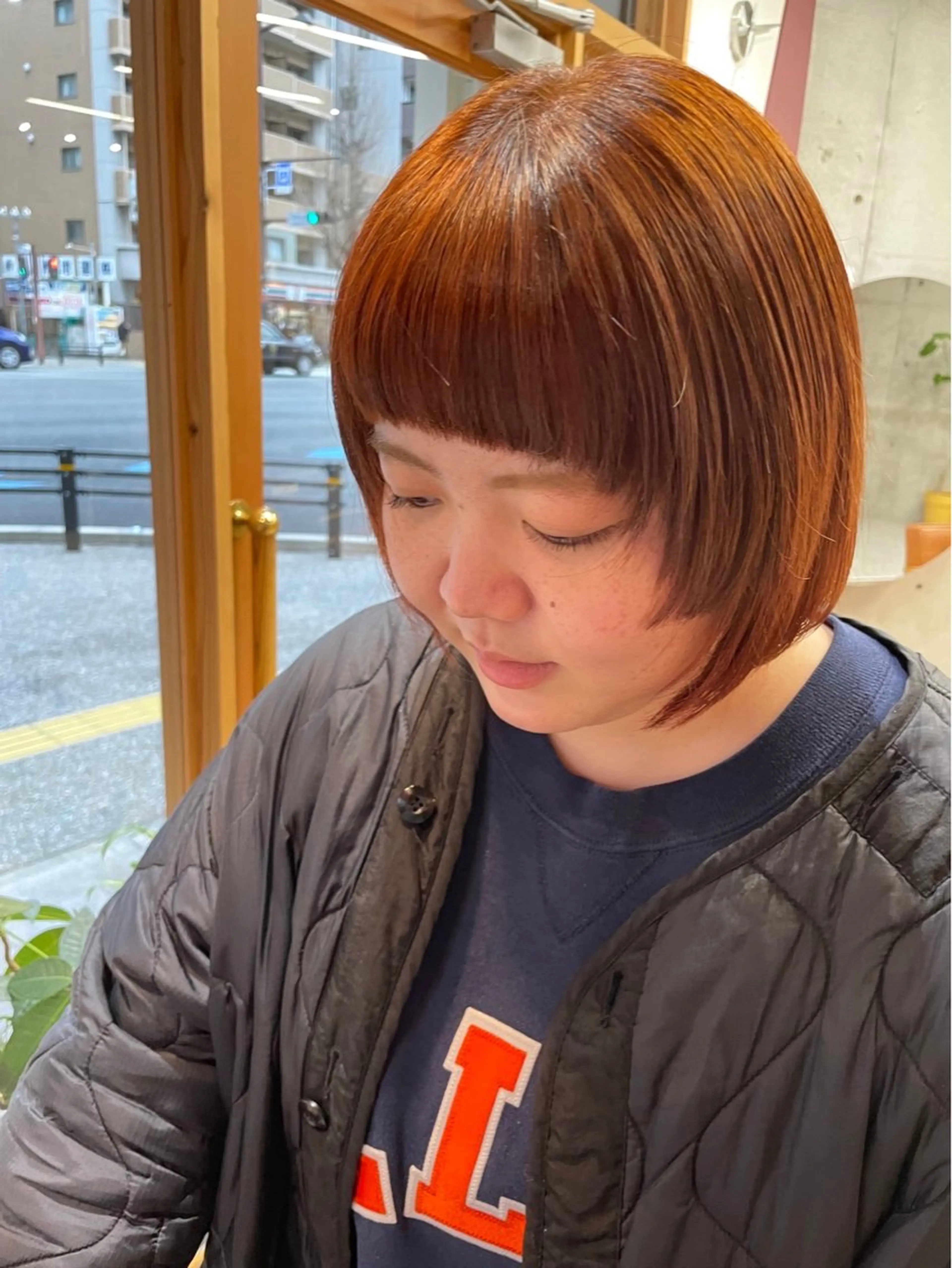 ショート ヘアカラー トリートメント 東 史夏のヘアスタイル