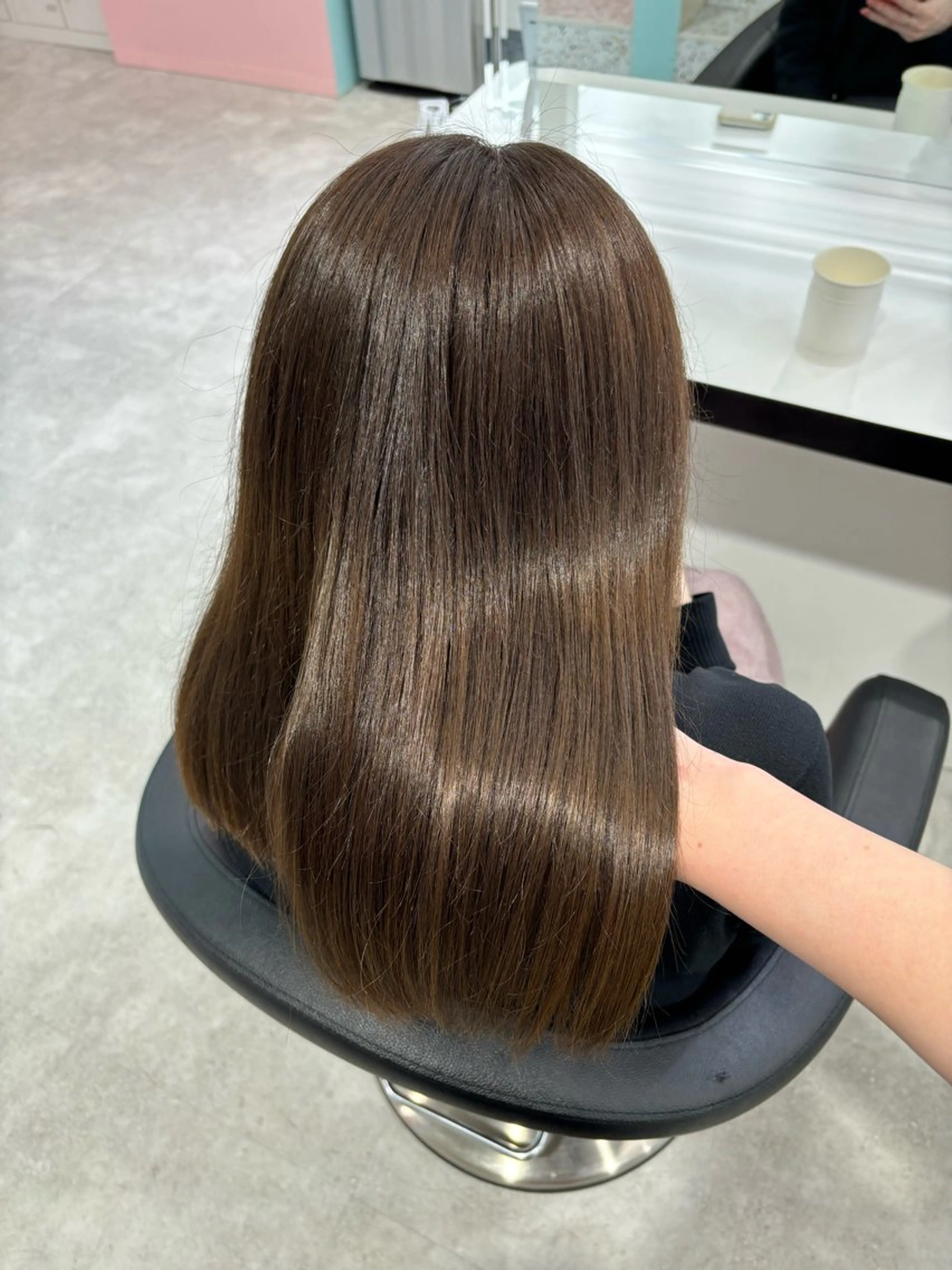 セミロング ヘアカラー トリートメント Wカラー/暖色/べ ージュりく©︎🐝のヘアスタイル