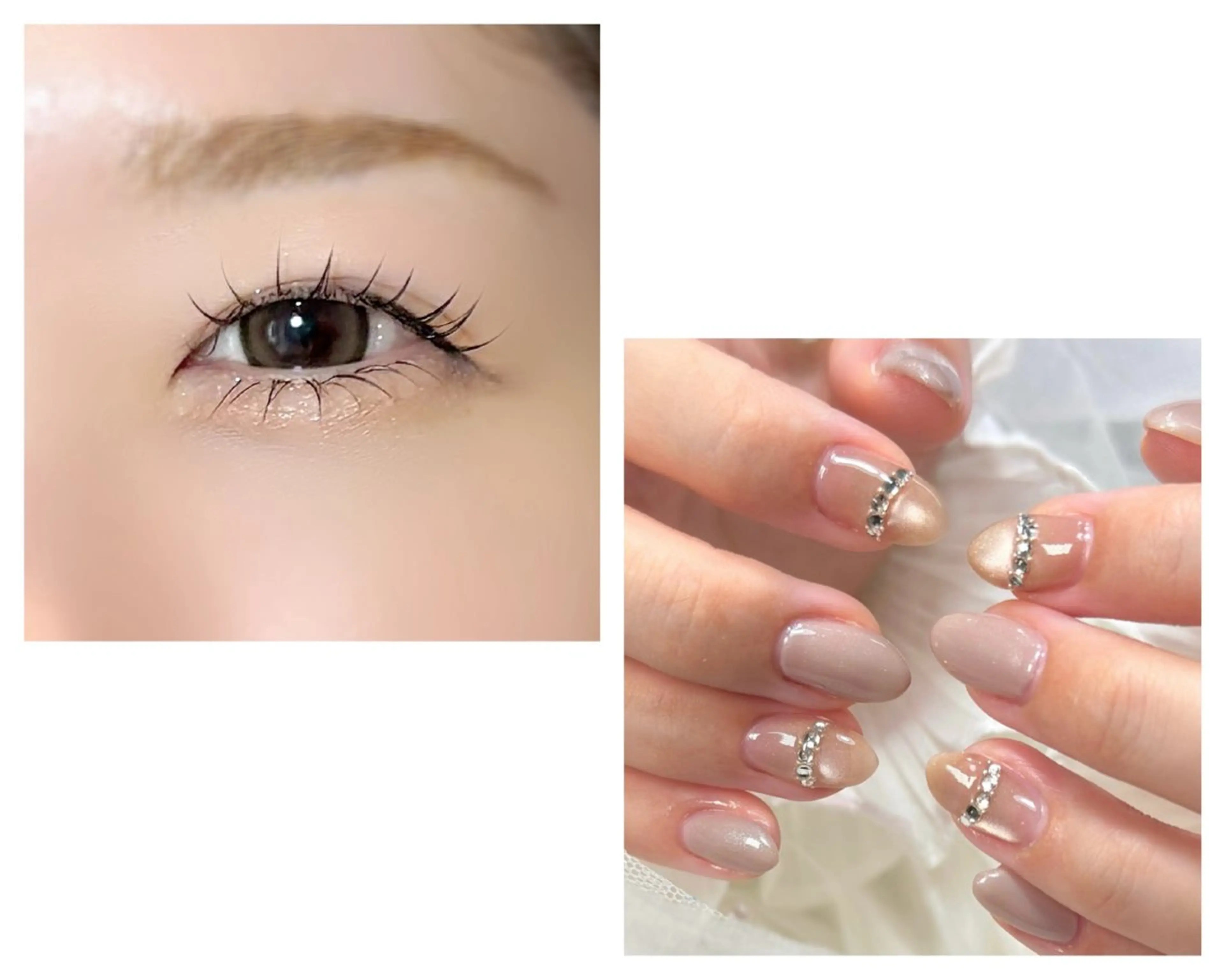 ネイル×まつ毛💅👀同時施術♡ネイル(ハンド、フットのマグorフラッシュorシンプルアート)まつげ(全メニュー)の写真
