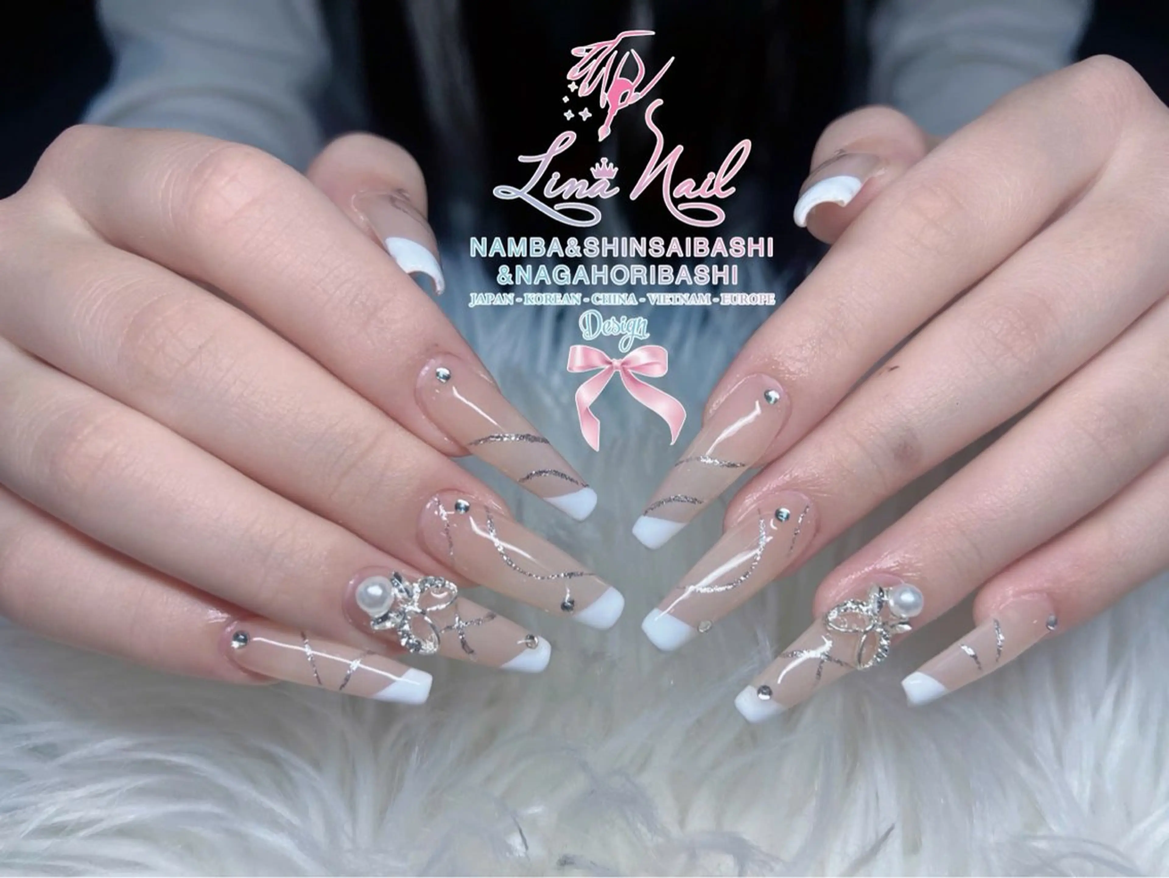 ネイル チークネイル 桜ネイル フラッシュネイル フットネイル ジェルネイル ハンドネイル リナネイル アメ村心斎橋店のネイルデザイン