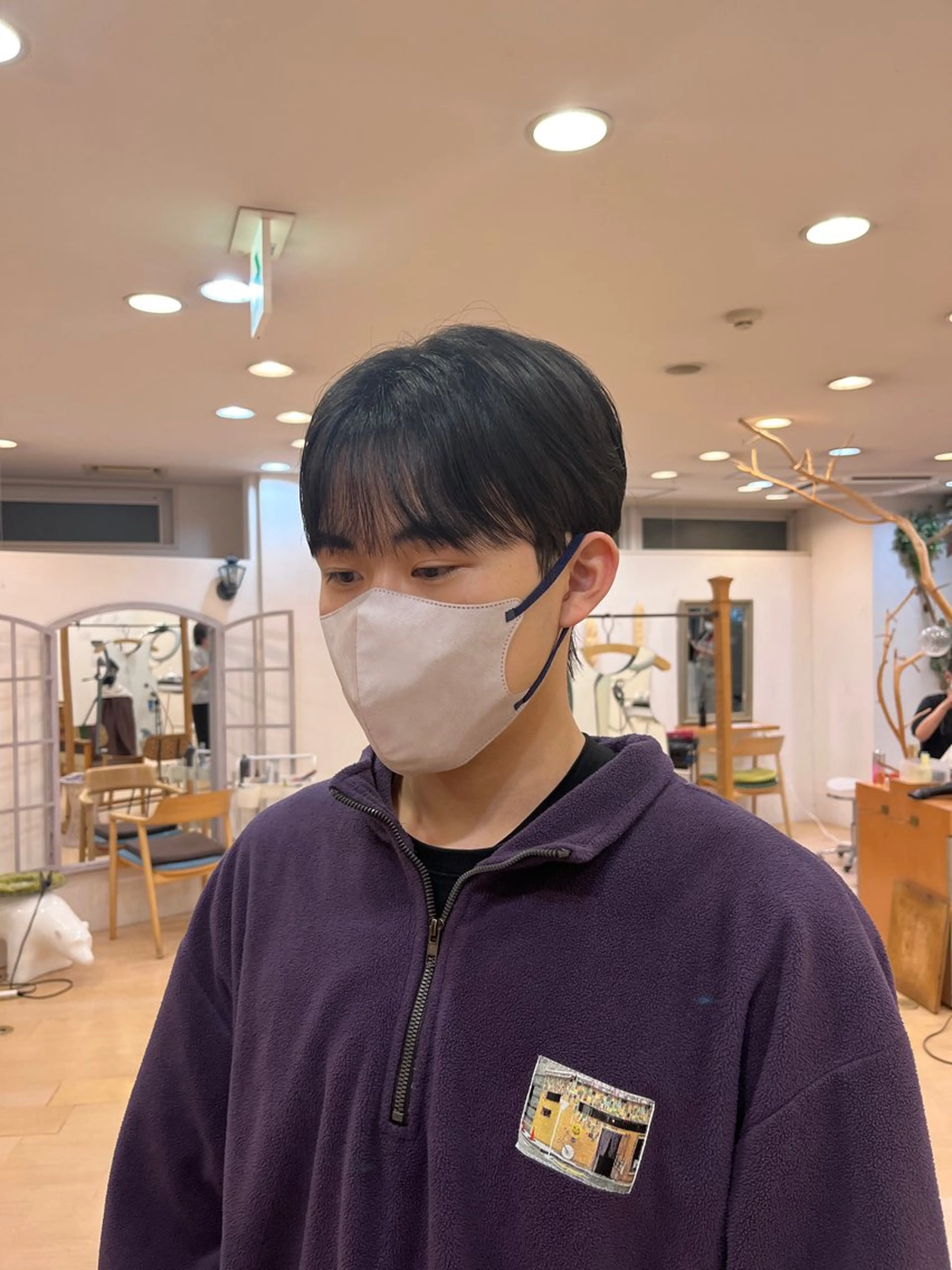 パーマ メンズ ダウンパーマ マッシュ メンズパーマ シースルーマッシュ 刈り上げ 💠つたふうか/ 韓国/メンズヘア💠のヘアスタイル