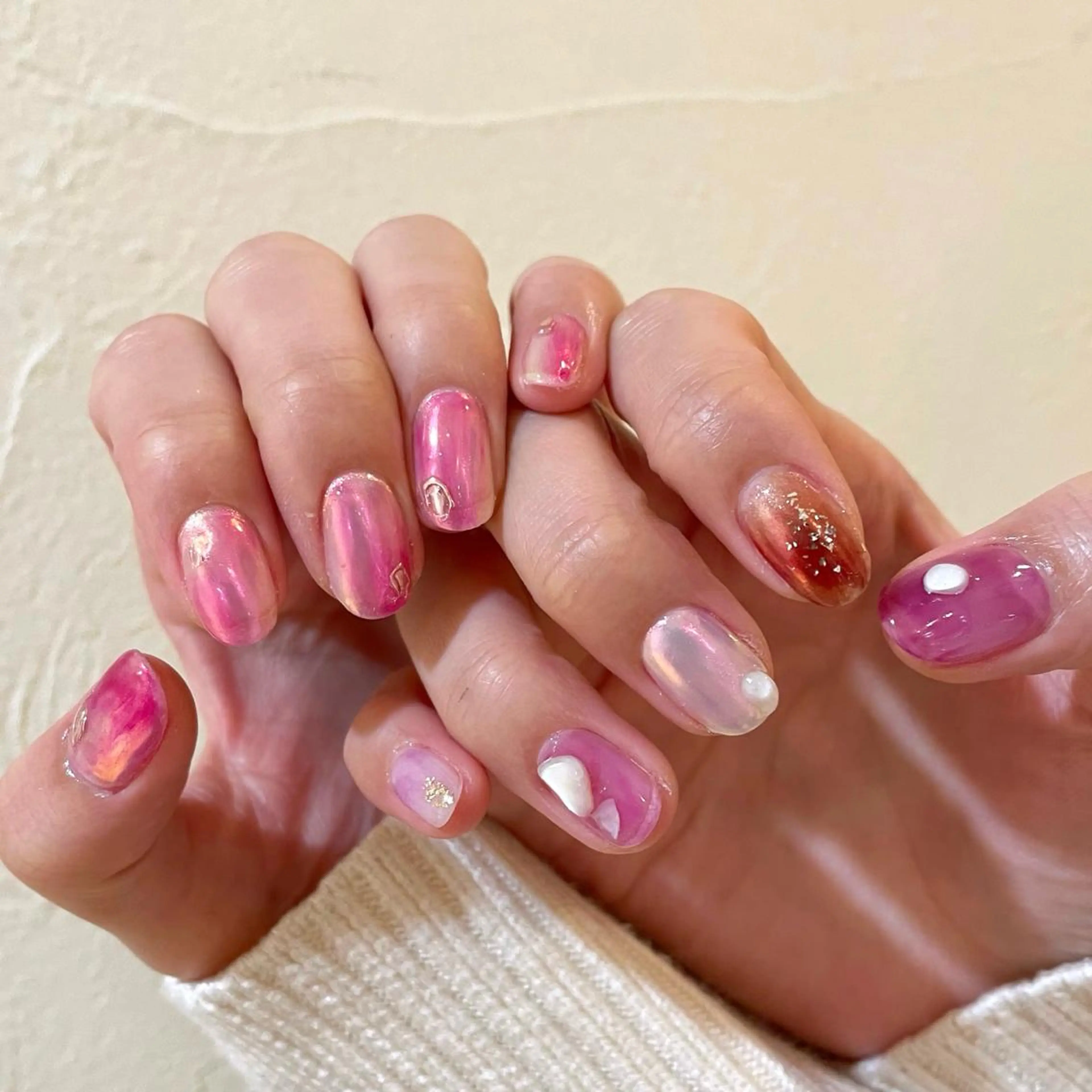 ネイル ハンドネイル 新井 ひなののネイルデザイン