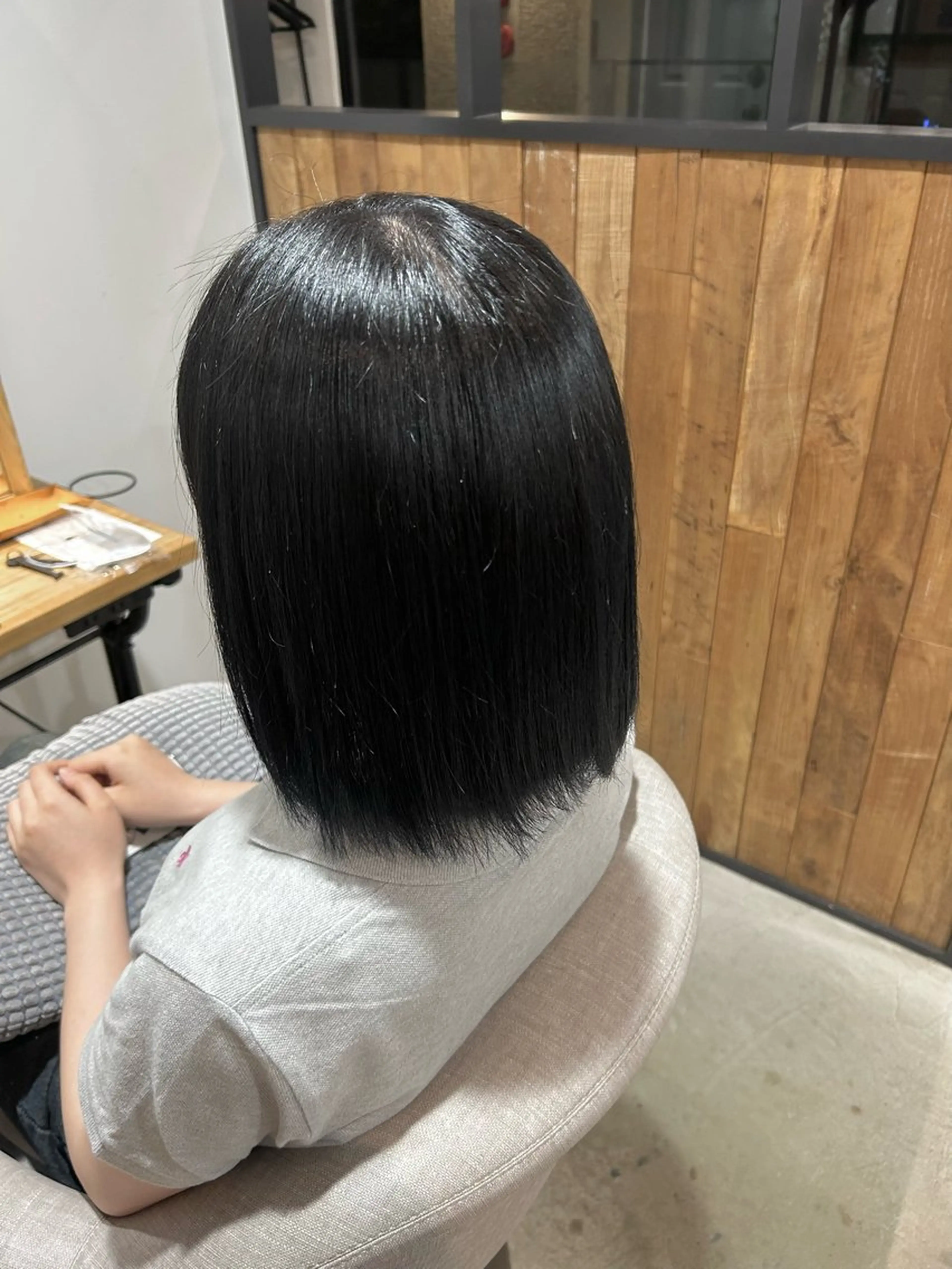 ミディアム 𝑴𝒊𝒐/縮毛・ ブリーチ募集中💎のヘアスタイル