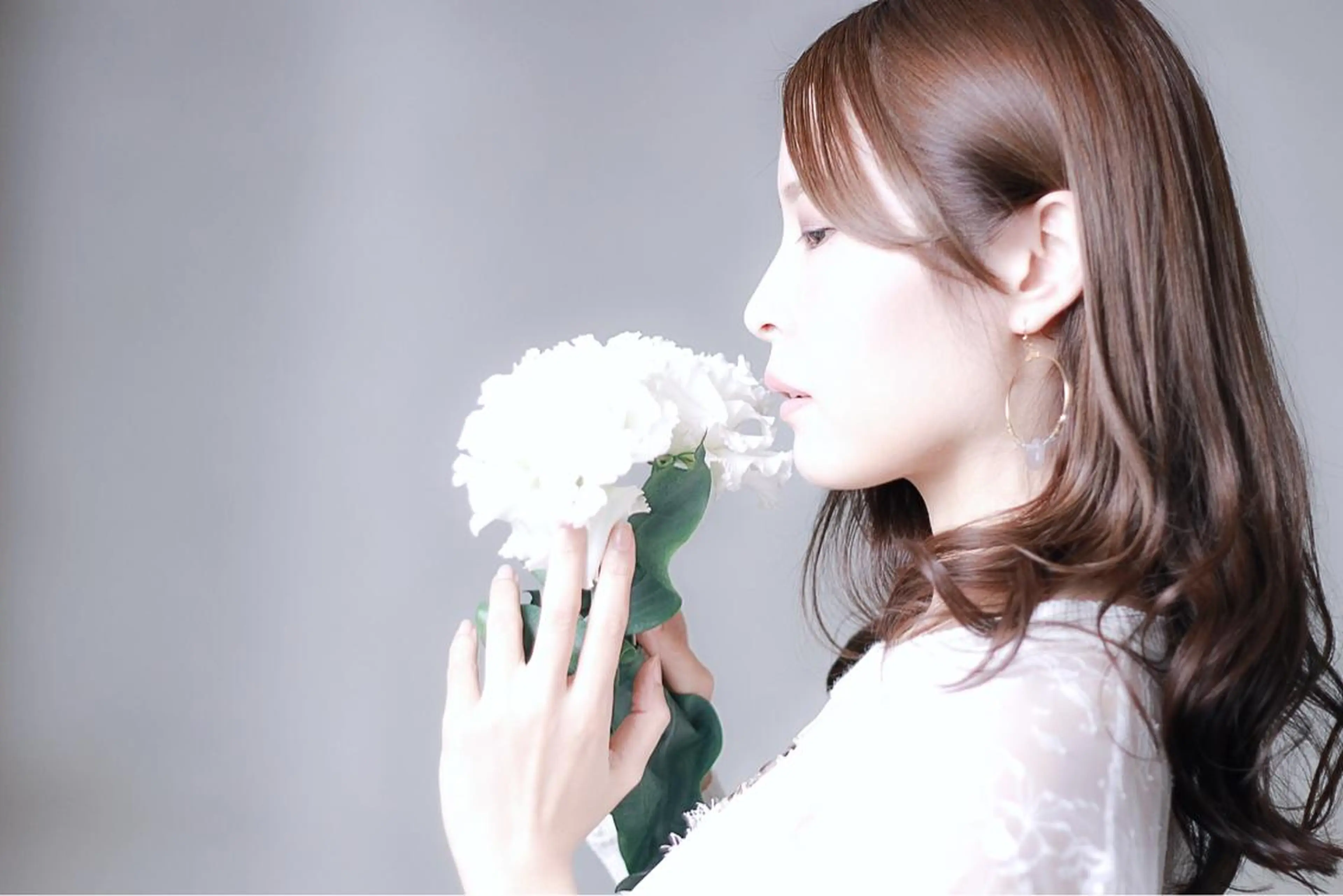 セミロング ロング カラー パーマ 川間 将彦のヘアスタイル