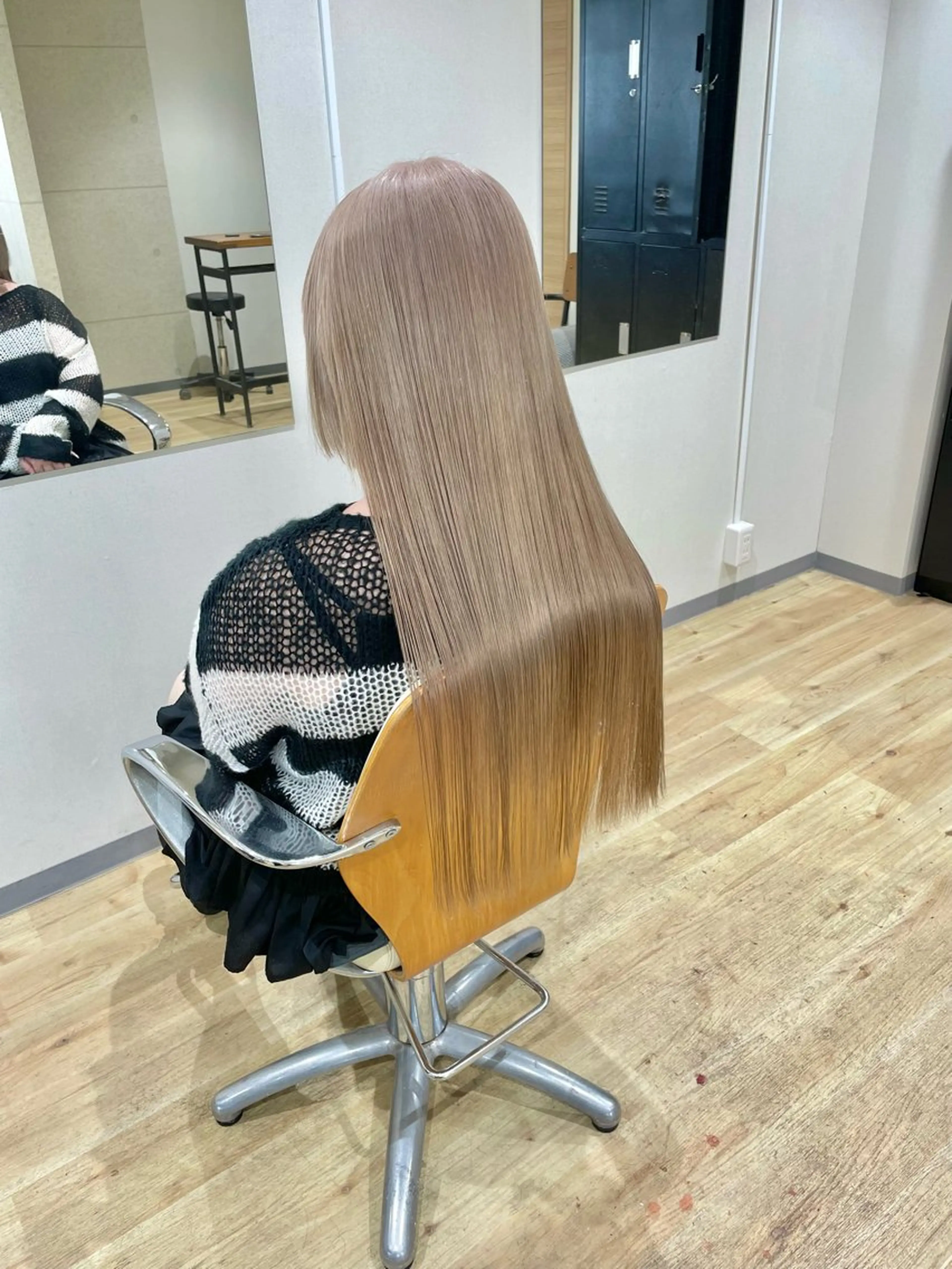 ロング カラー ショートボブ バレイヤージュ ブリーチ ケアブリーチ 透明感カラー エビスザキレン／メン ズ／心斎橋🌳のヘアスタイル