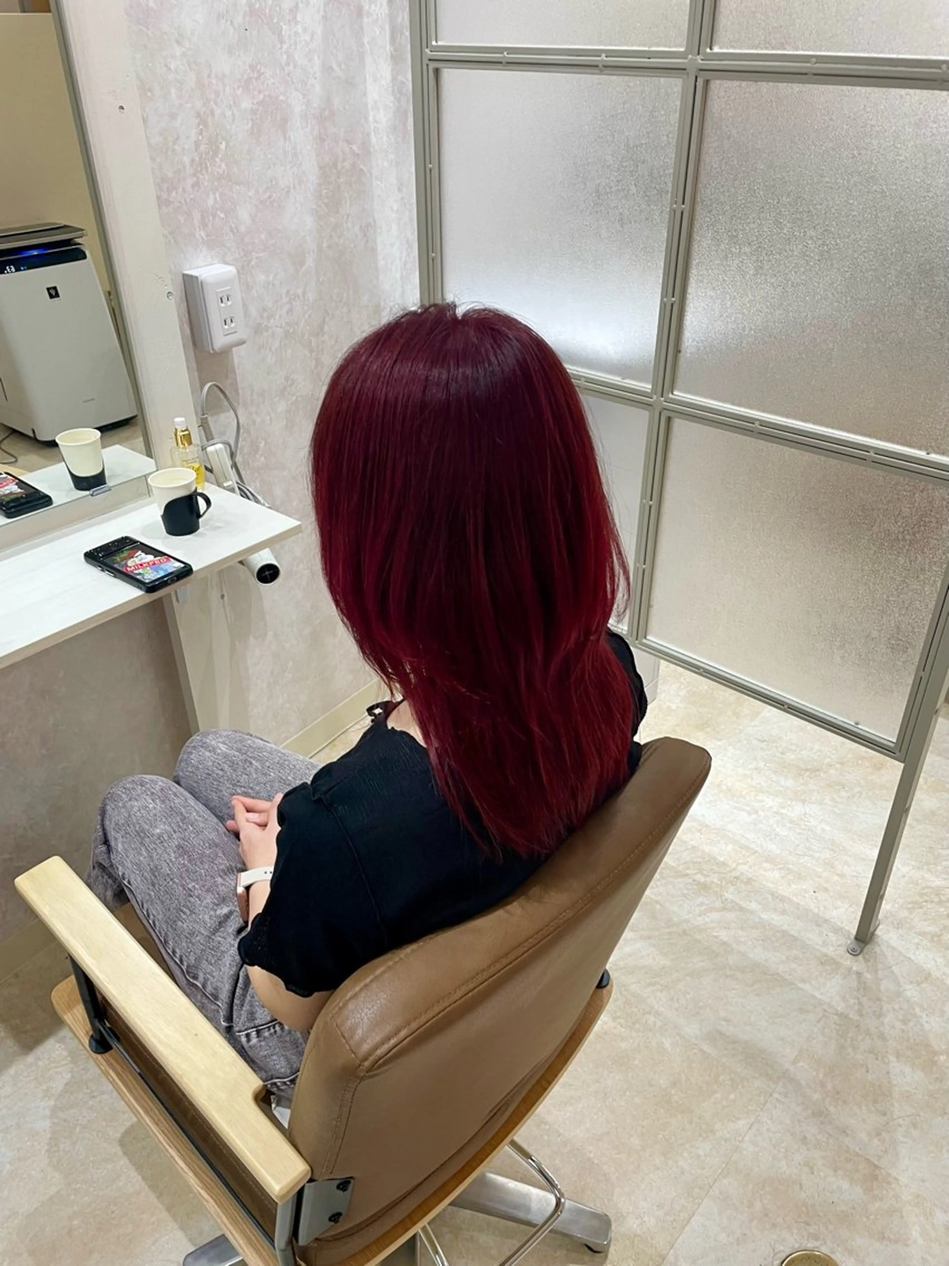 セミロング カラー ヘアカラー 透明感🫧ナチュラル 🍀りんたろうのヘアスタイル