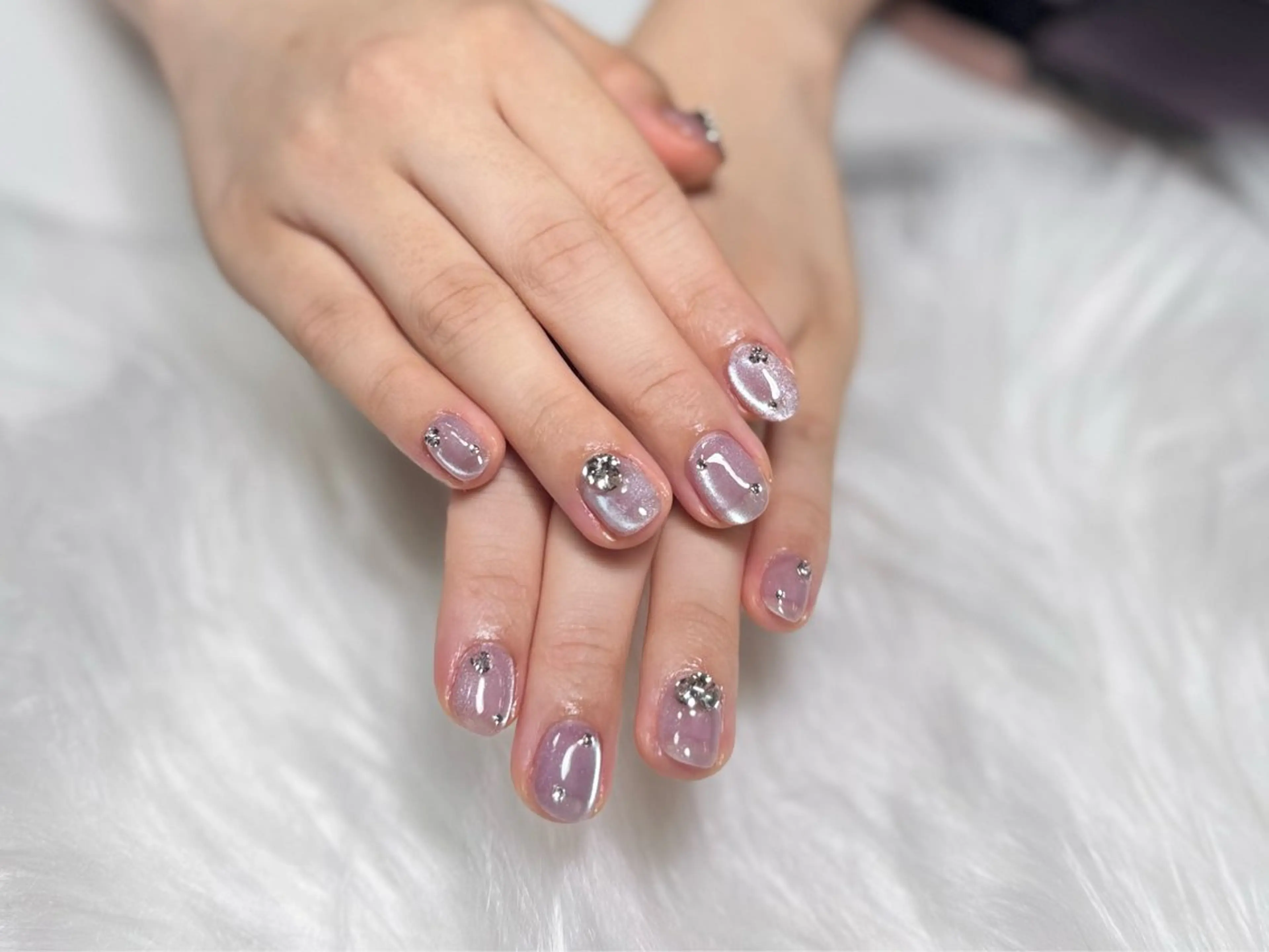 ネイル オーロラネイル チークネイル フットネイル フレンチネイル ジェルネイル Nichi Nailsのネイルデザイン