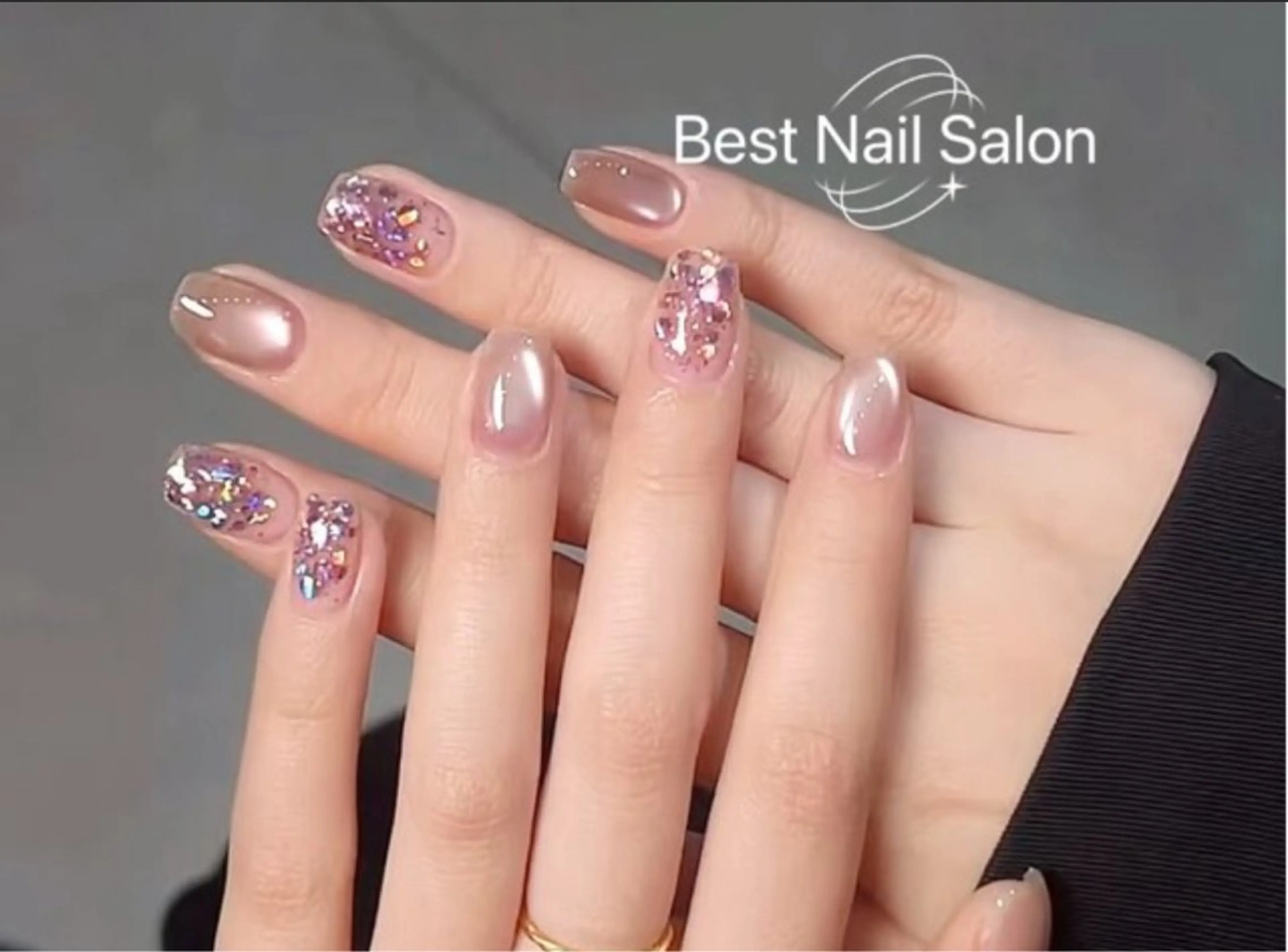 研修コース　今人気★おしゃれ度UP♪大人気バイカラーネイルの写真