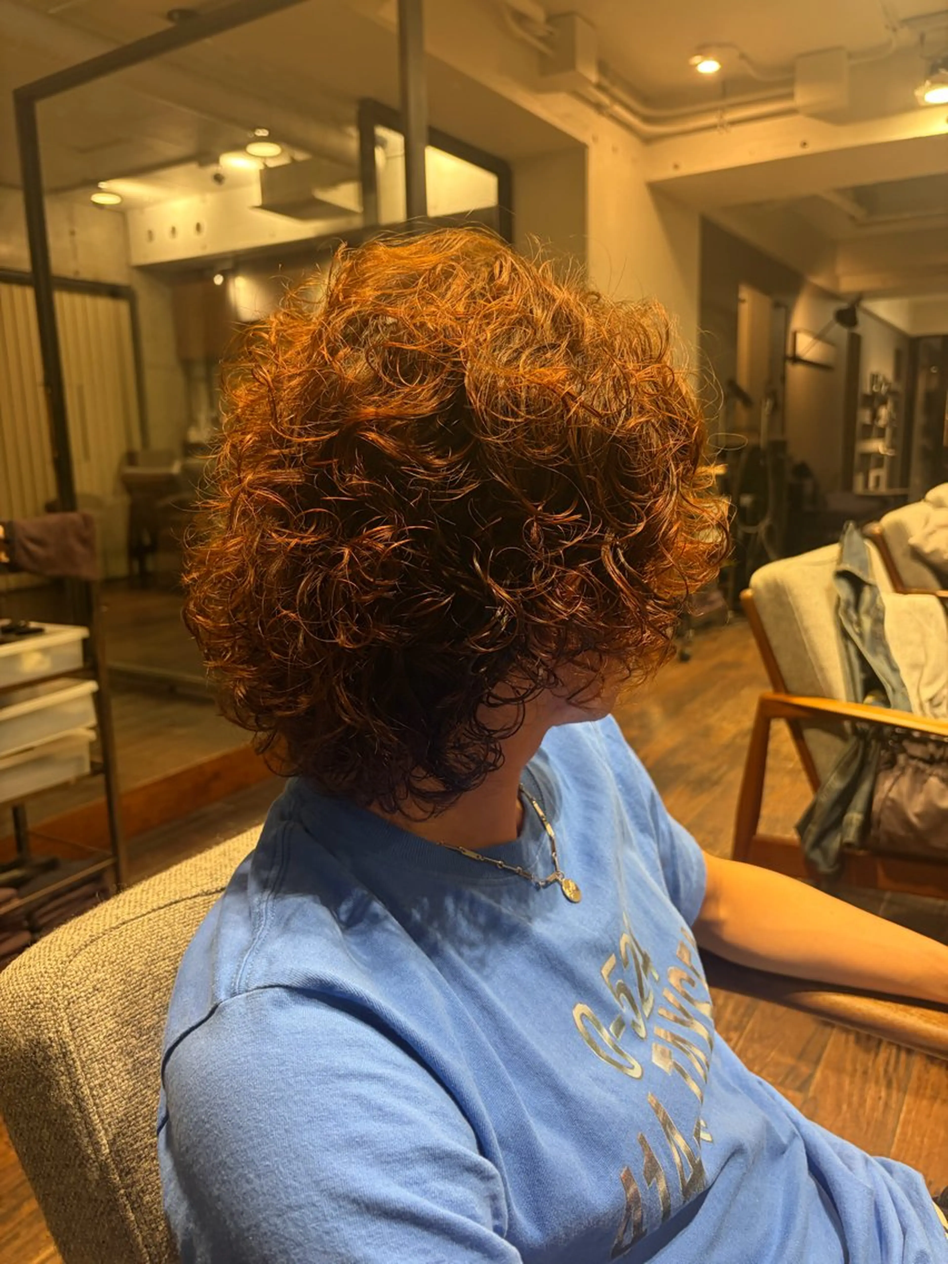 カラー パーマ メンズ 髙橋 紗奈のヘアスタイル