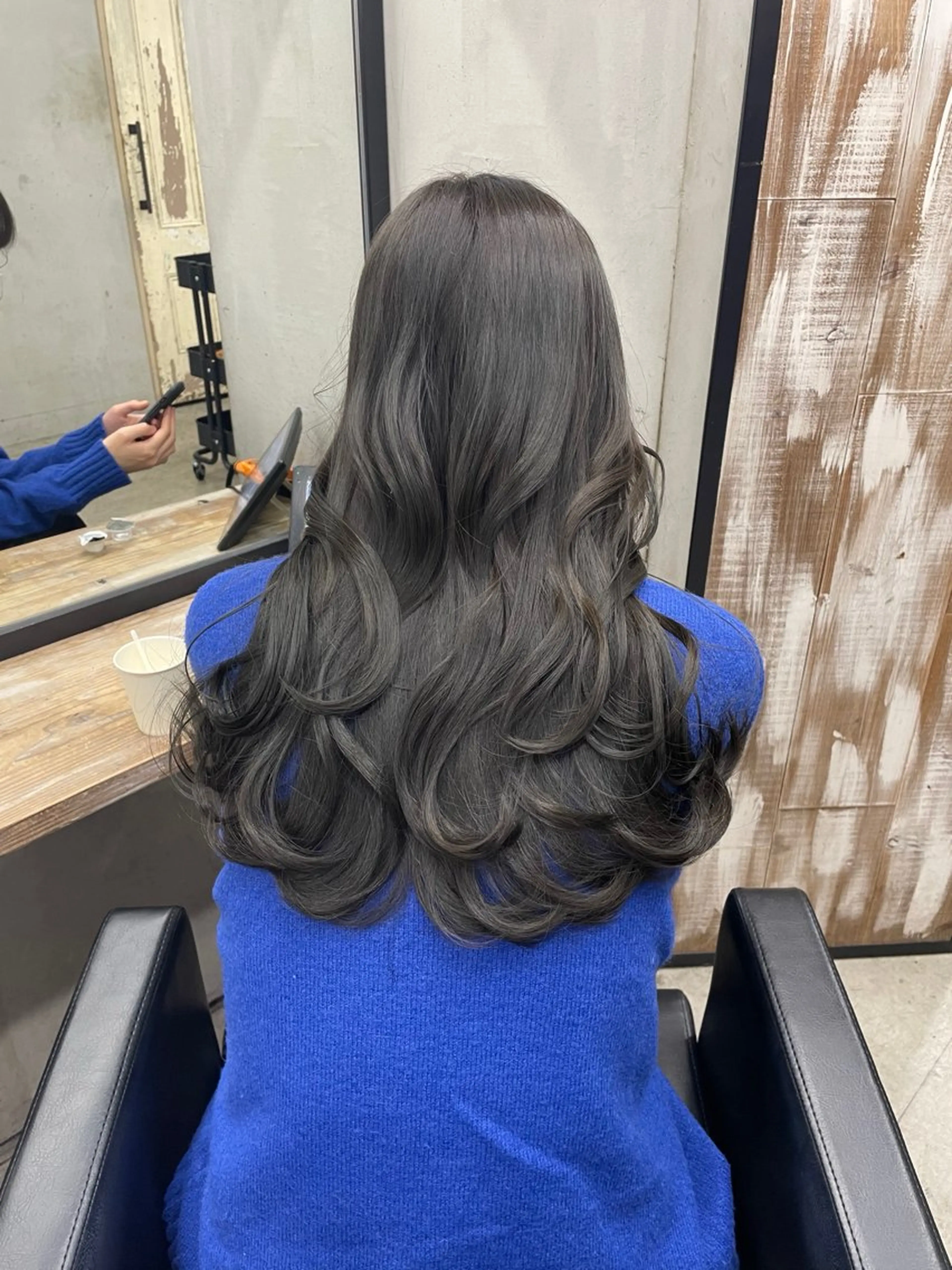 ロング カラー 新宿/韓国ヘア/ 髪質改善ストレートのヘアスタイル