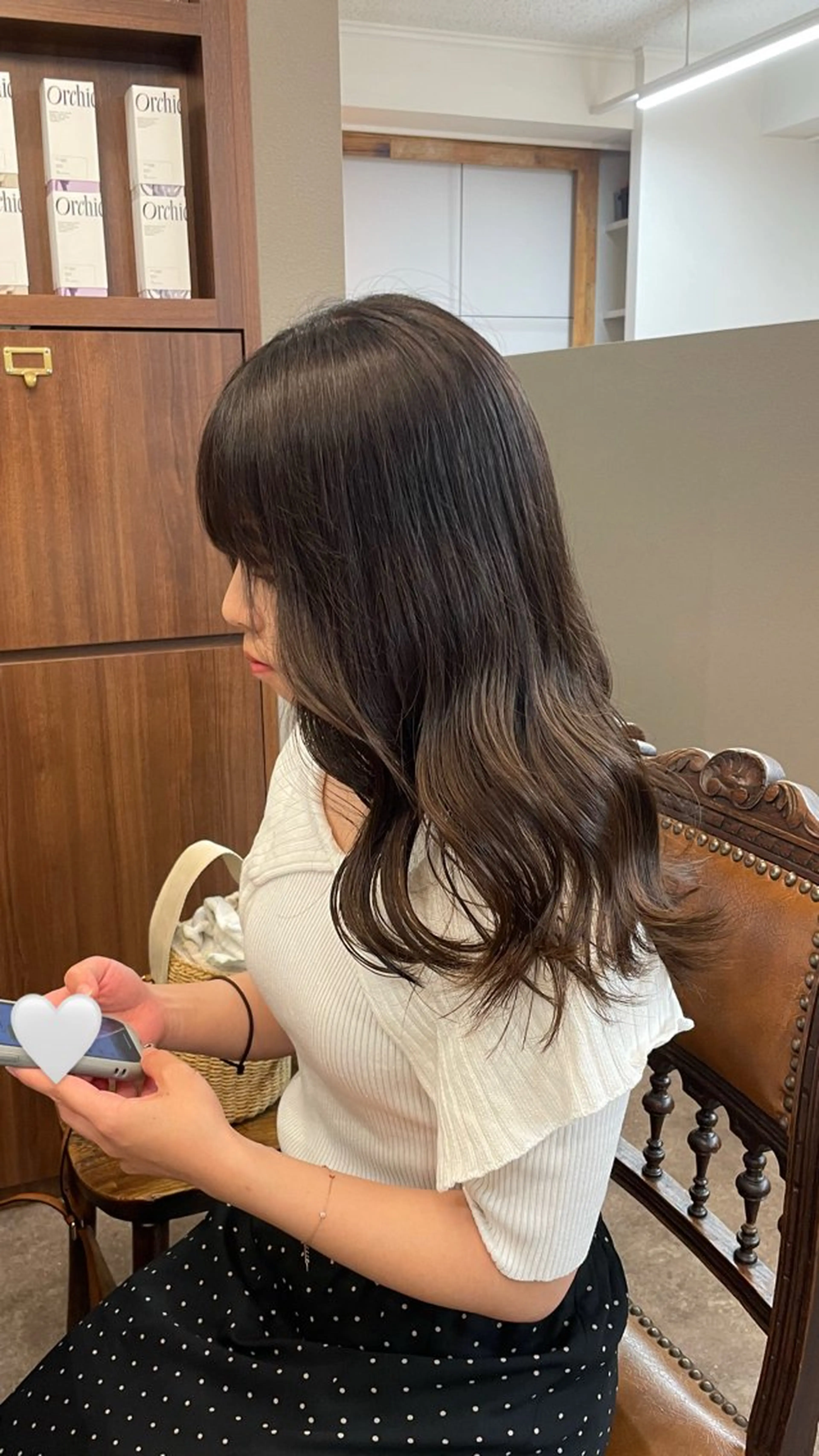 ミディアム ヘアカラー ❄️透明感カラー / ハイトーン❄️WAOのヘアスタイル