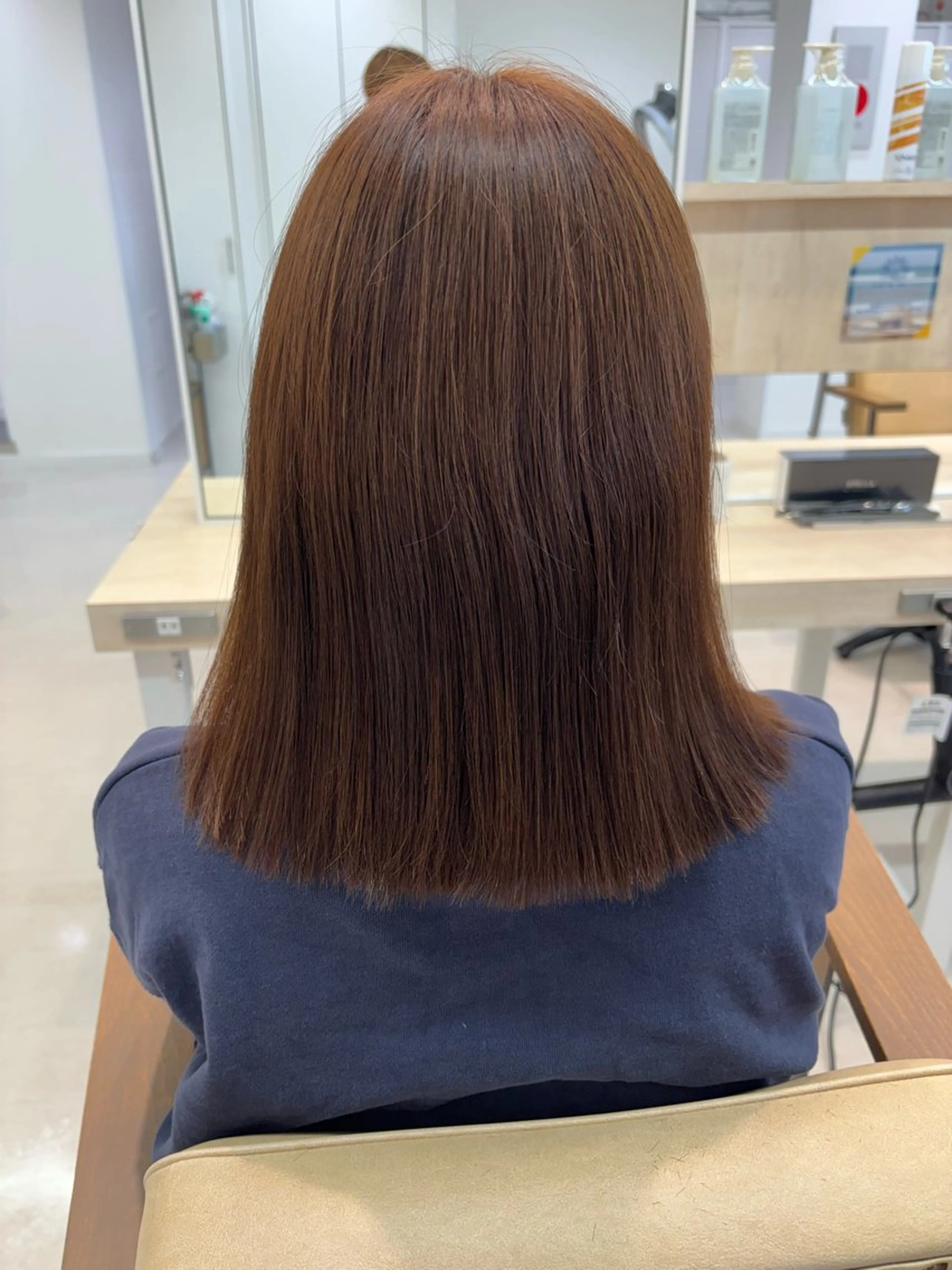 ミディアム カラー バレイヤージュ ブリーチ ダブルカラー グラデーションカラー ハイライトカラー カット ヘアカラー トリートメント ニュアンスパーマ/ フェザー/マッシュのヘアスタイル