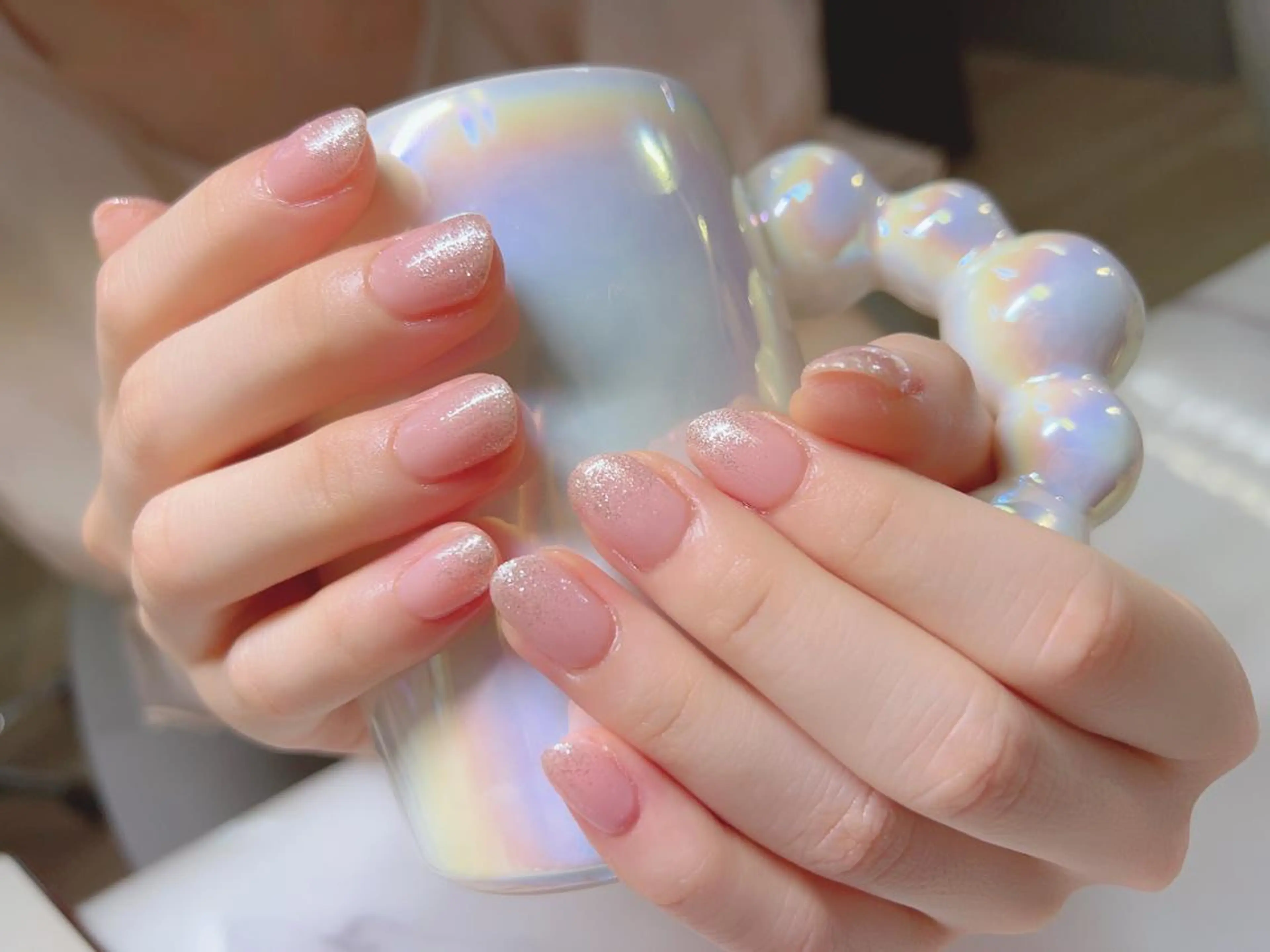 ネイル ラメ(グリッター) ラメグラデーション インフィニティ ネイルサロンのネイルデザイン