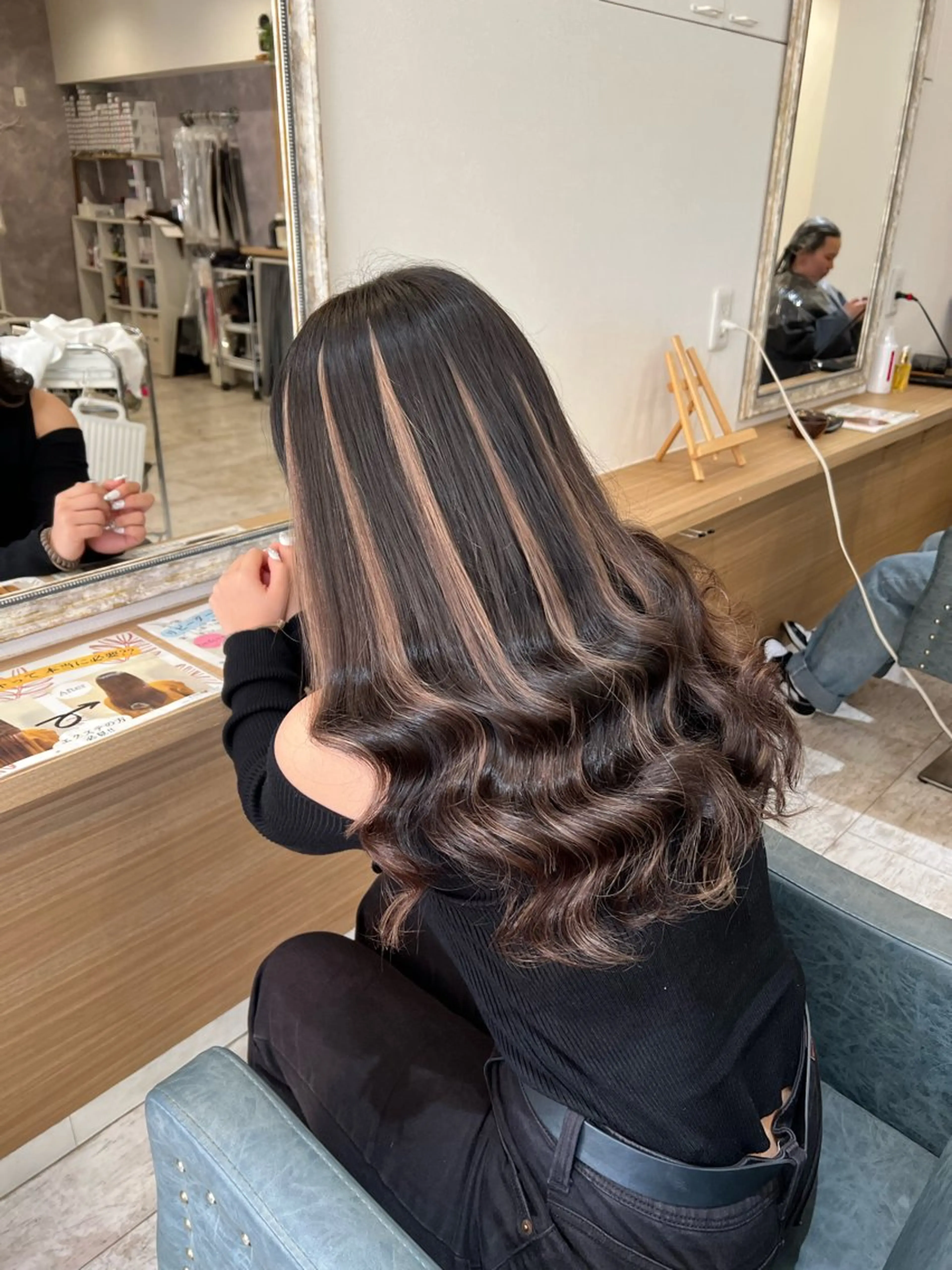 ロング エクステ 髪質改善 エクステ マテリアル 中央駅店のヘアスタイル