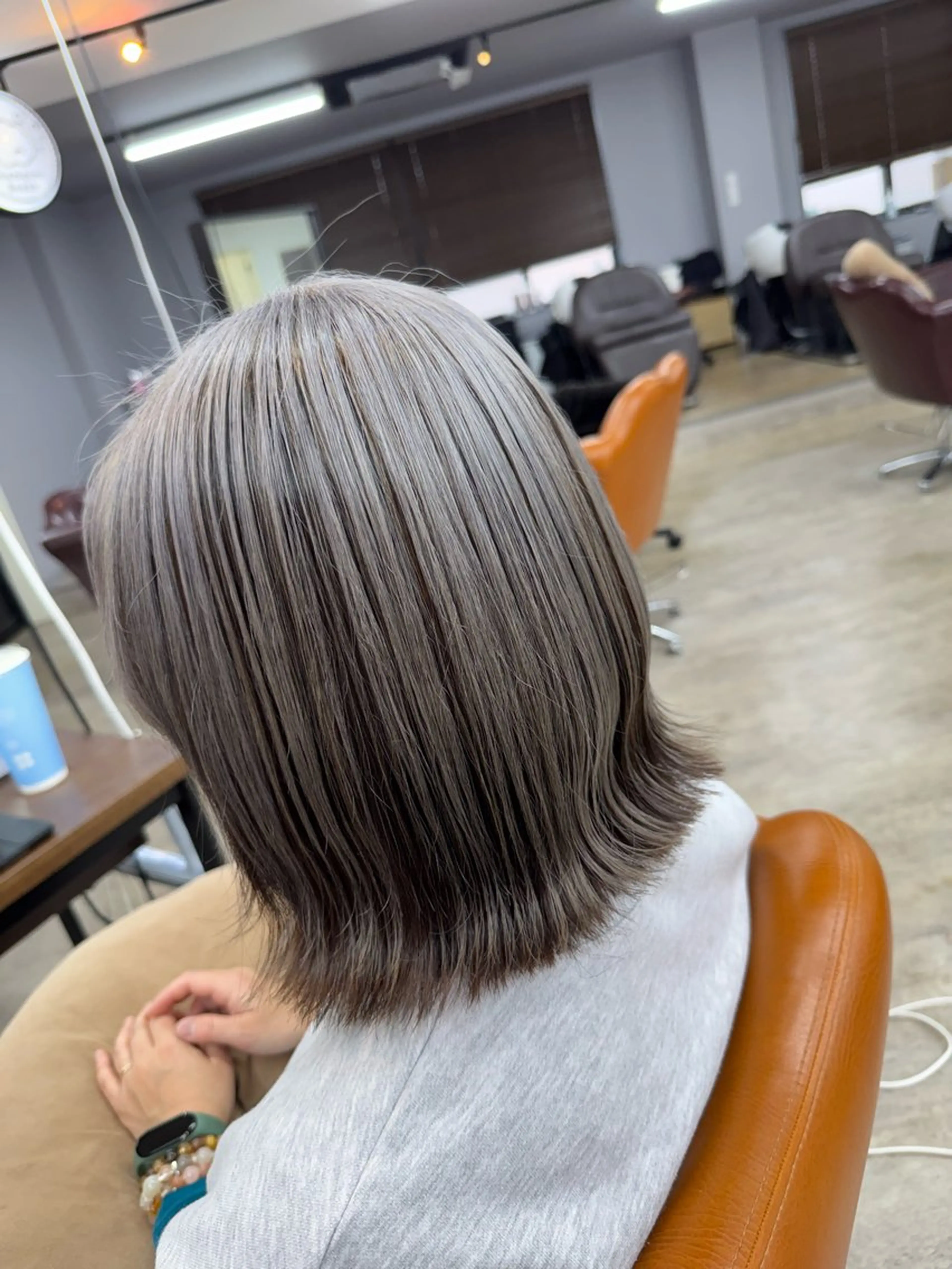 ミディアム カラー ヘアカラー 🌿佐山 絵梨佳🌿 Recharme新保のヘアスタイル