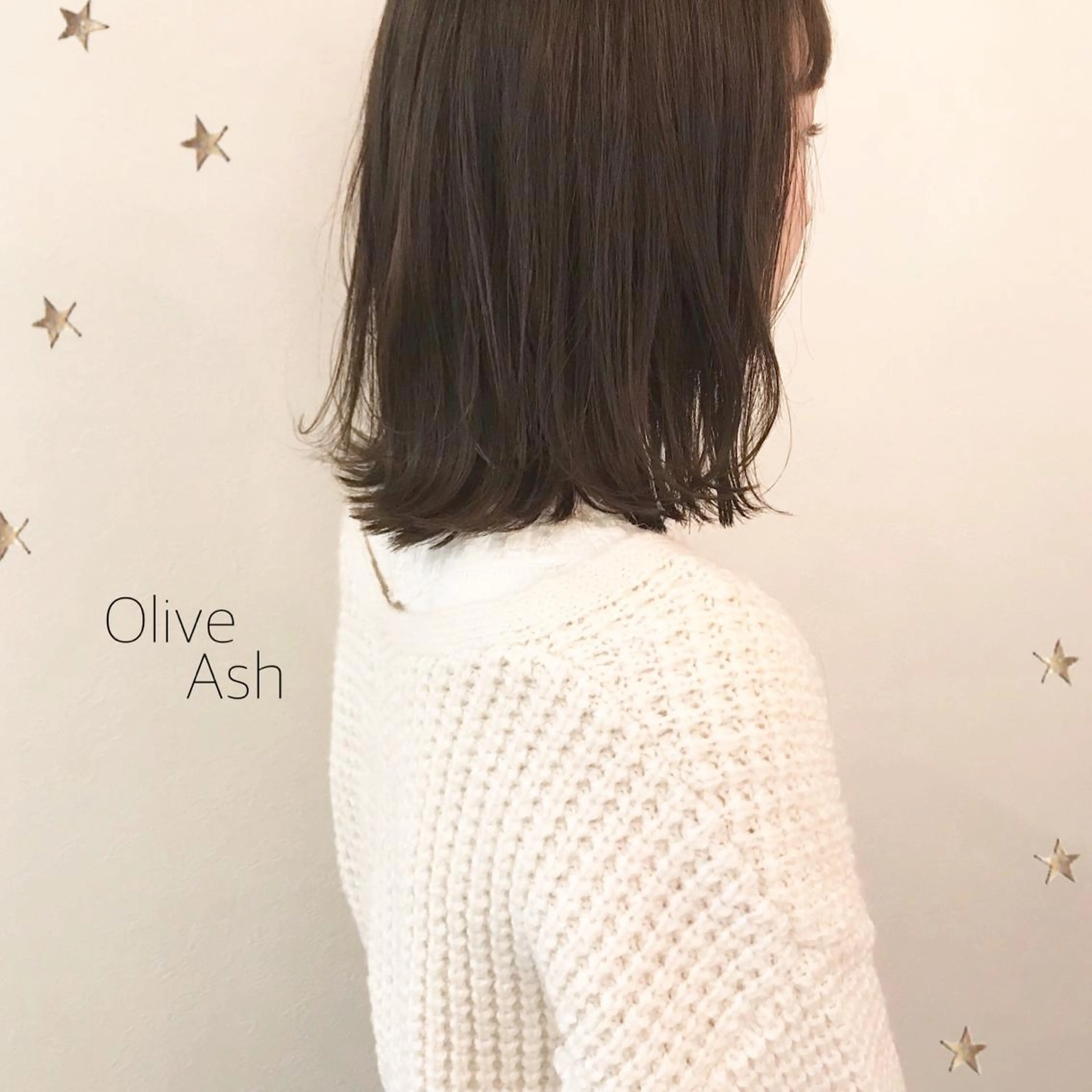 ミディアム カラー 市川 千夏のヘアスタイル