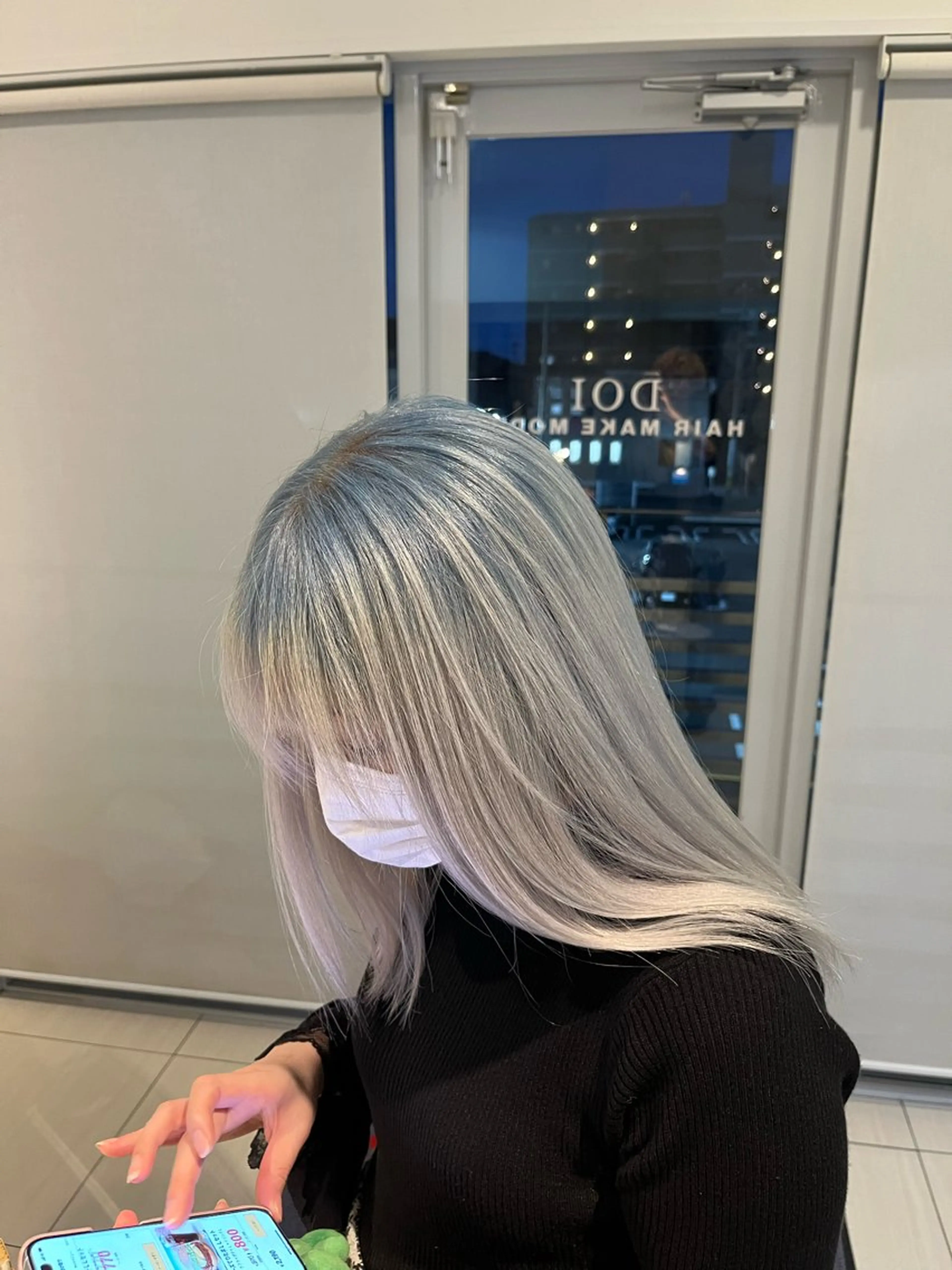 セミロング ヘアカラー 土井 祐之介のヘアスタイル