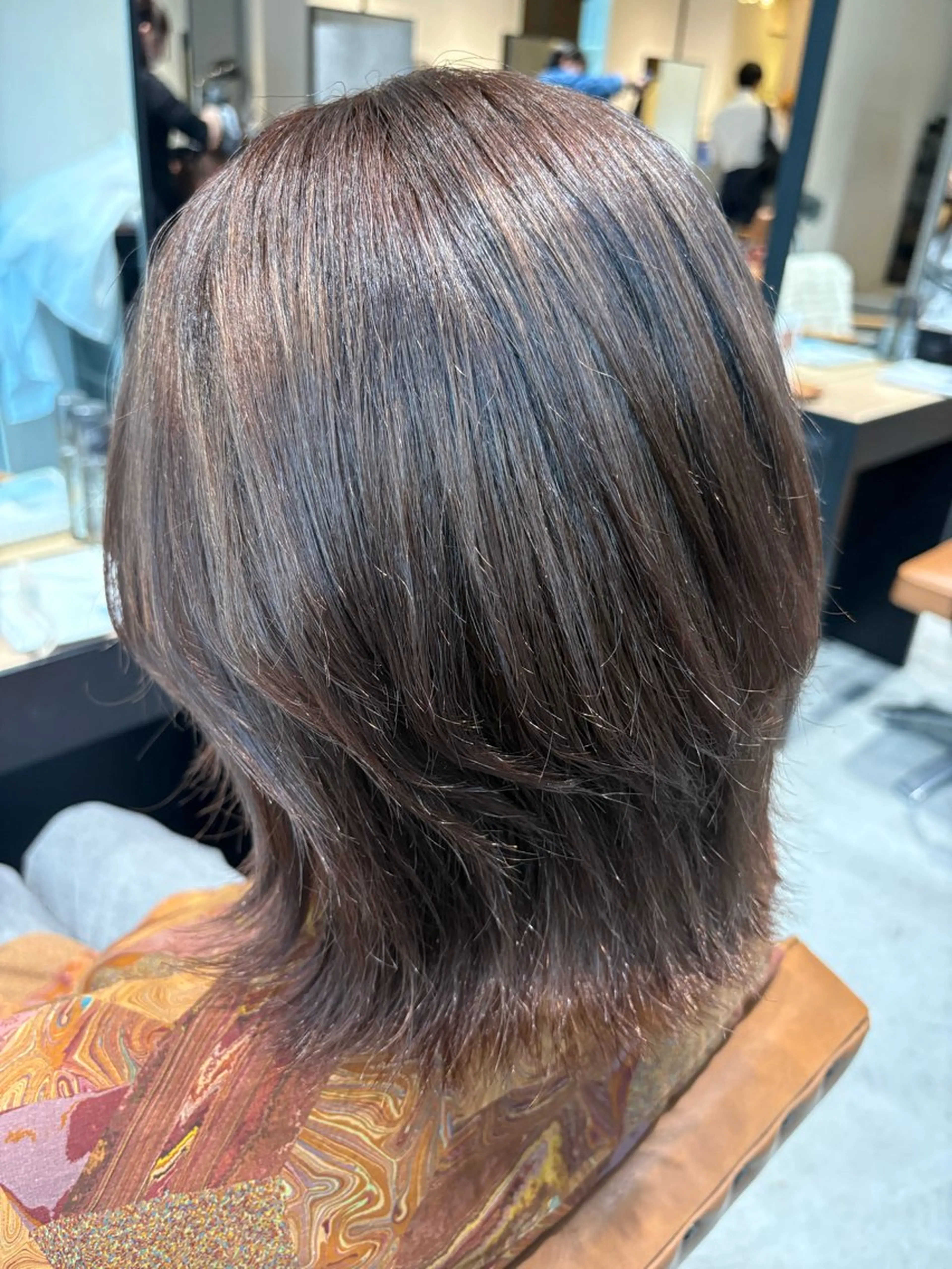 ミディアム 中村 聖のヘアスタイル